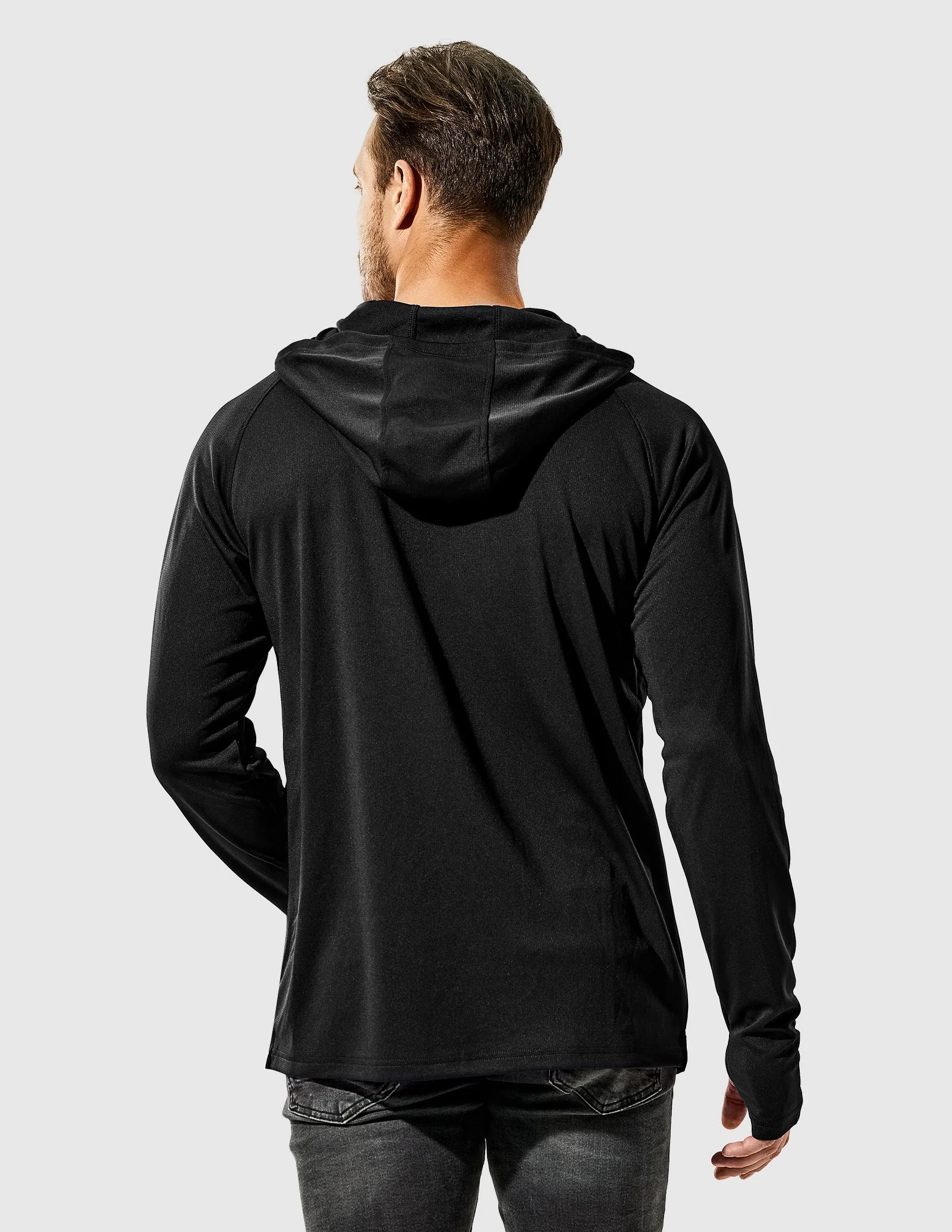 Men's PaceGuard Lightweight Hoodie Long Sleeve Shirt - Image 109