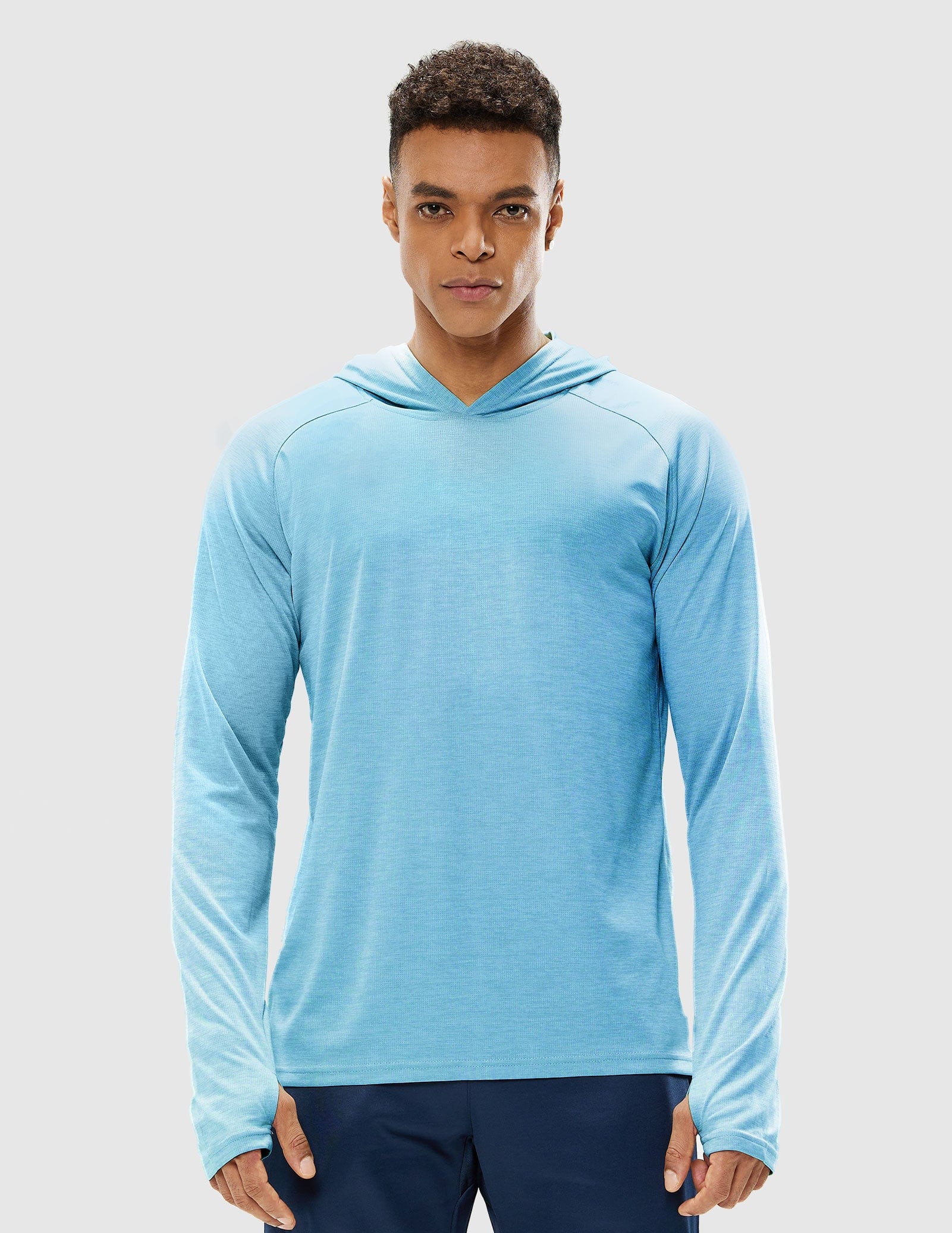 Men's PaceGuard Lightweight Hoodie Long Sleeve Shirt - Image 11