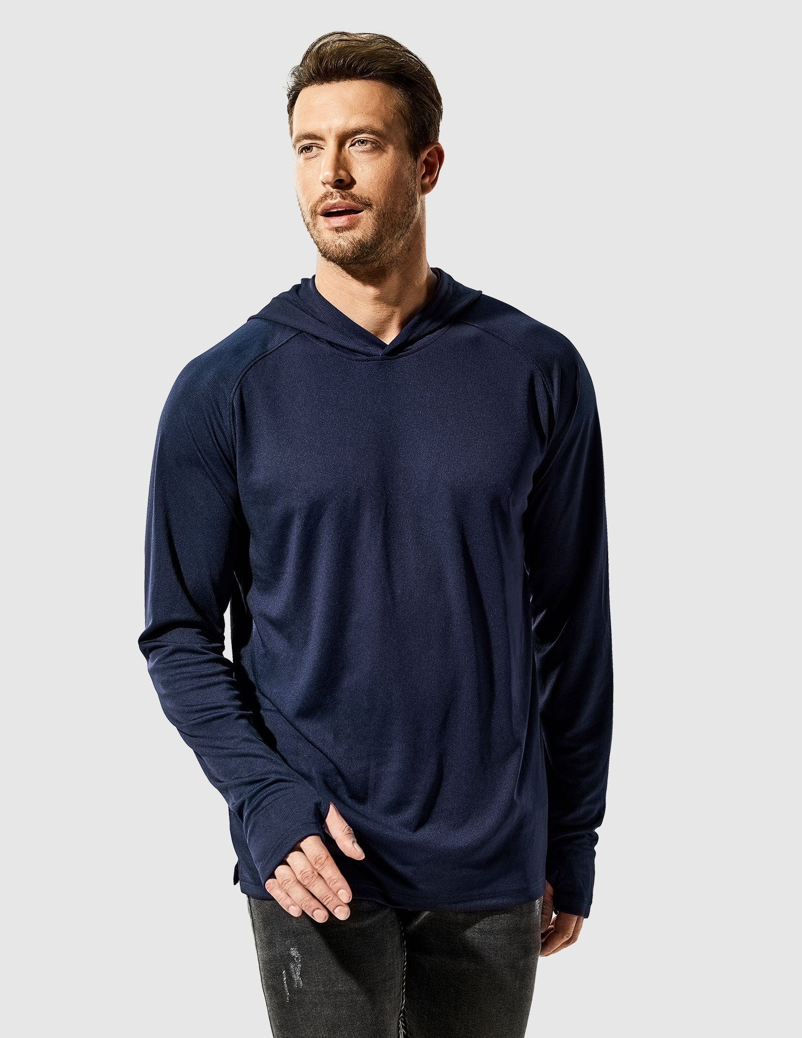 Men's PaceGuard Lightweight Hoodie Long Sleeve Shirt - Image 18
