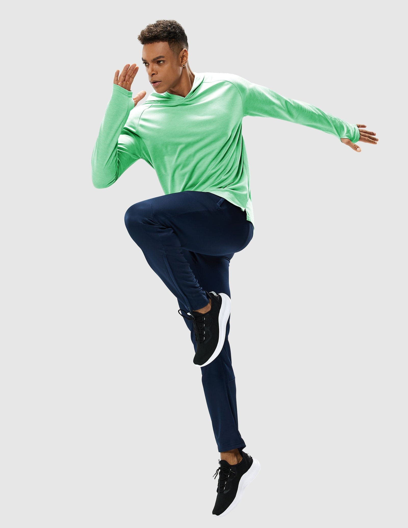 Men's PaceGuard Lightweight Hoodie Long Sleeve Shirt - Image 26