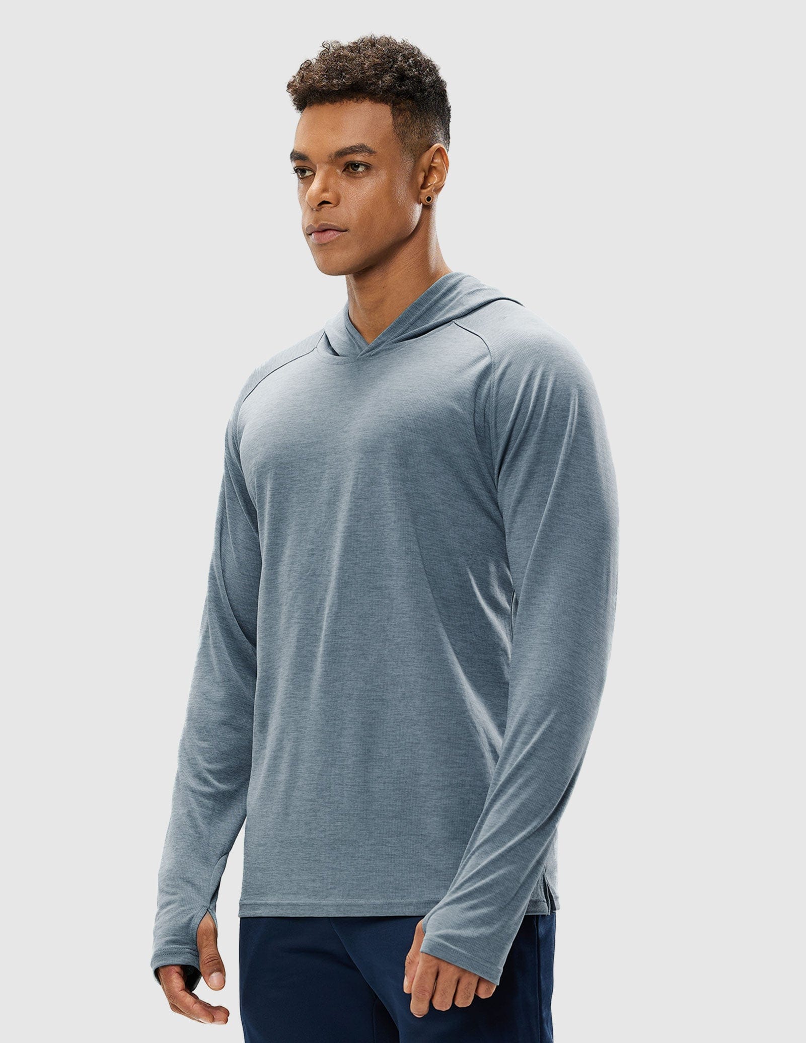 Men's PaceGuard Lightweight Hoodie Long Sleeve Shirt - Image 69