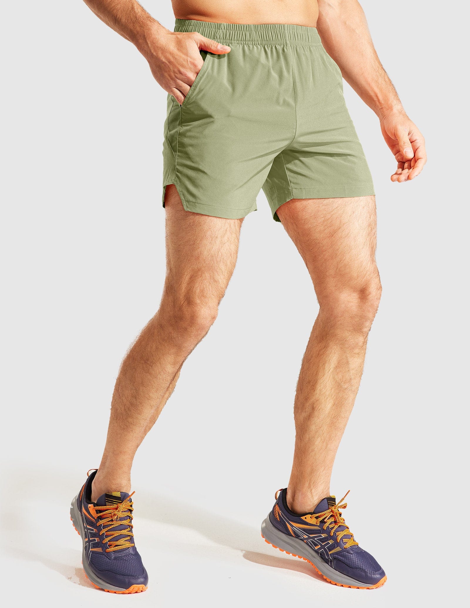 Men's PaceLite Split Shorts 5" - Image 4