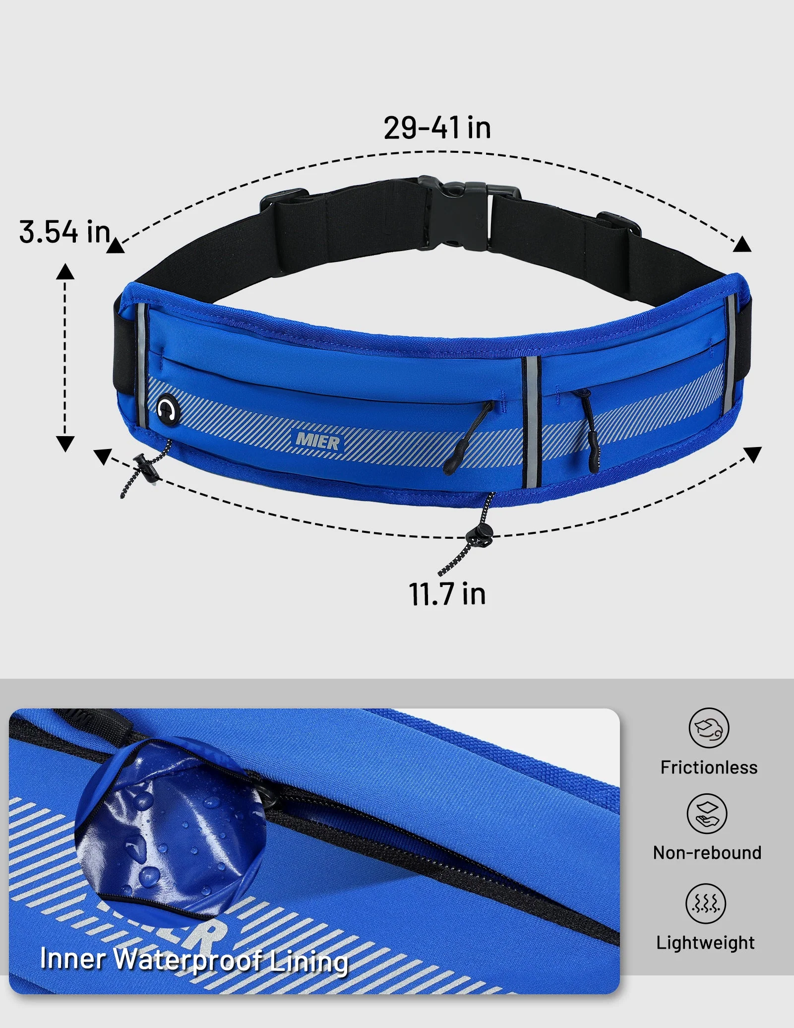 Zipper Running Belt Unisex - Image 17