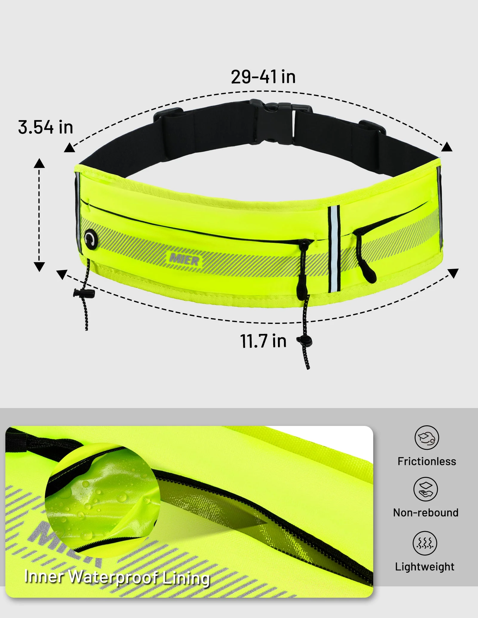 Zipper Running Belt Unisex - Image 22