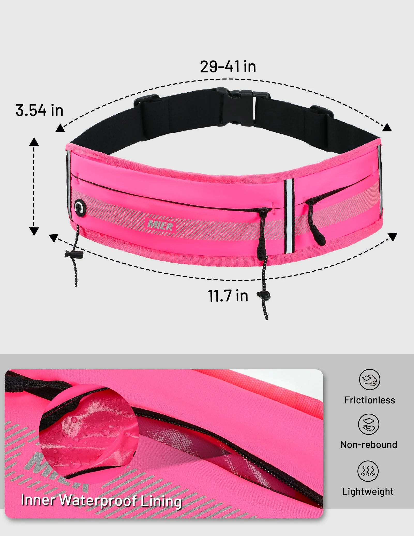 Zipper Running Belt Unisex - Image 29