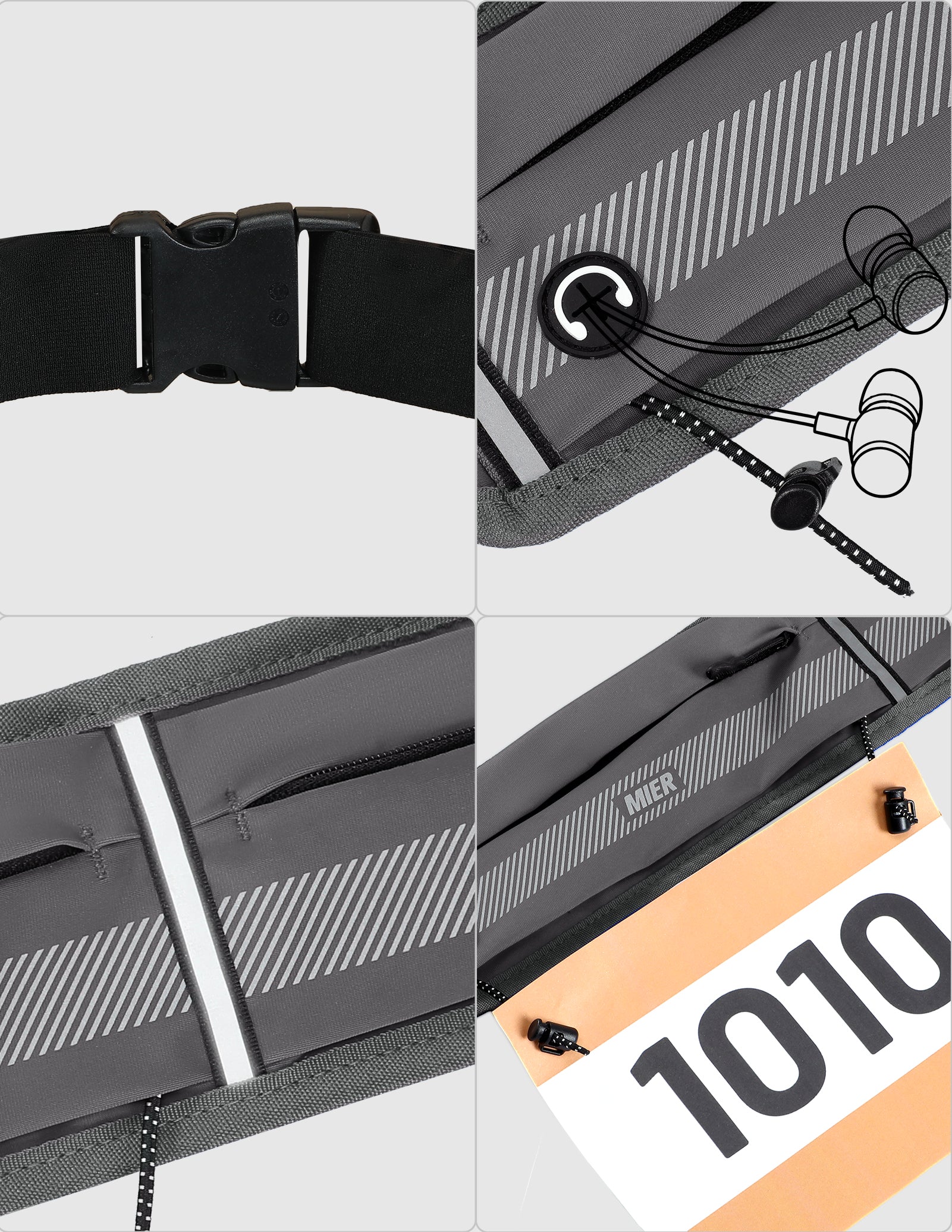 Zipper Running Belt Unisex - Image 6