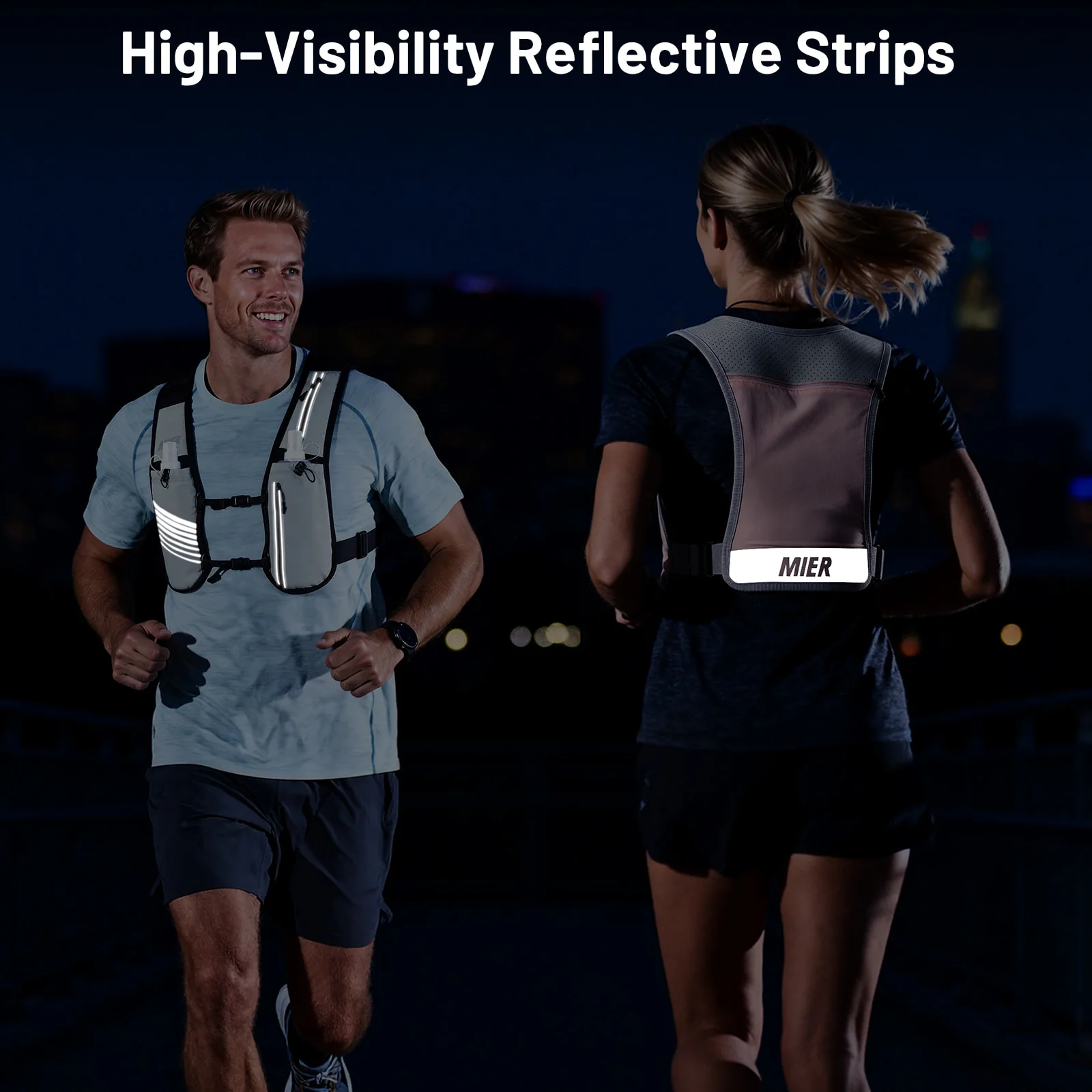 Running Hydration Vest with 500ml Soft Flask for Women & Men - Image 6