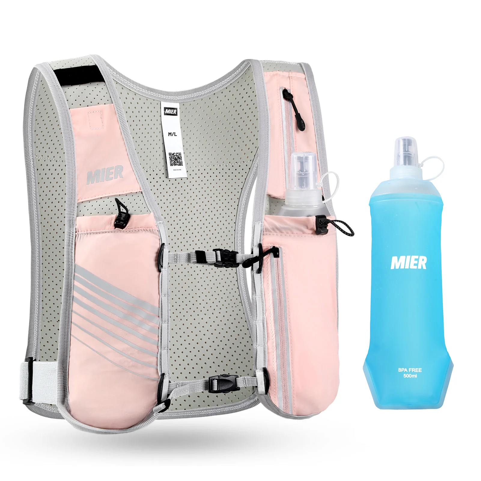 Running Hydration Vest with 500ml Soft Flask for Women & Men - Image 9