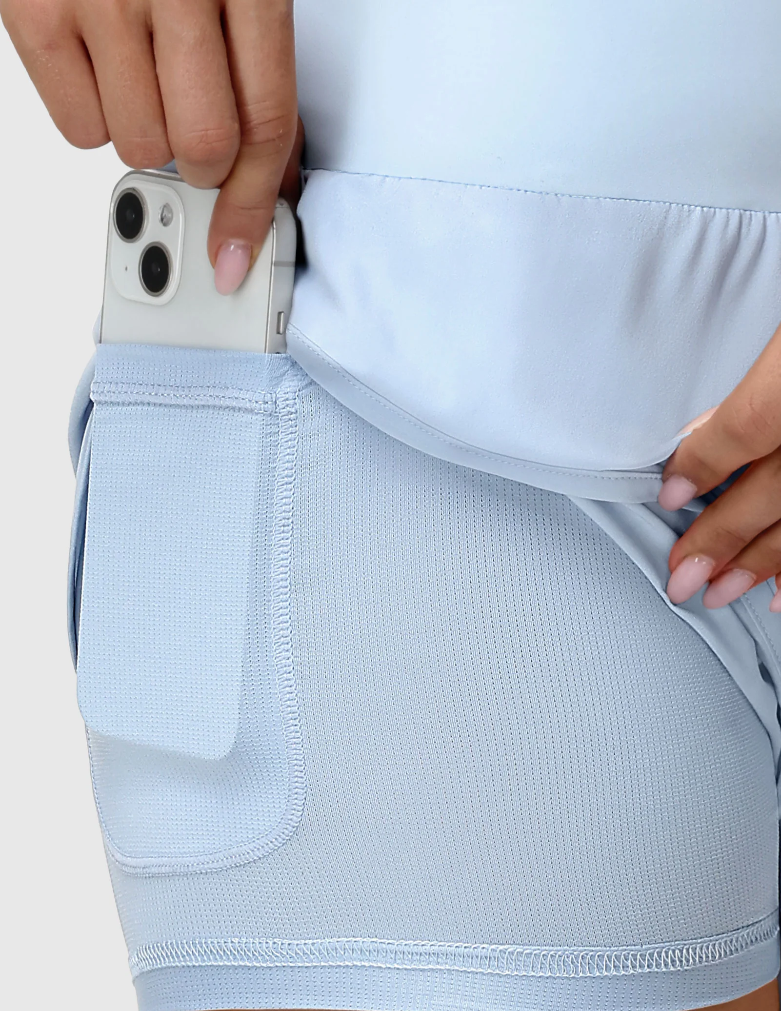 Women’s PaceLite 2-in-1 Running Shorts with Back Zipper Pockets 3" - Image 11