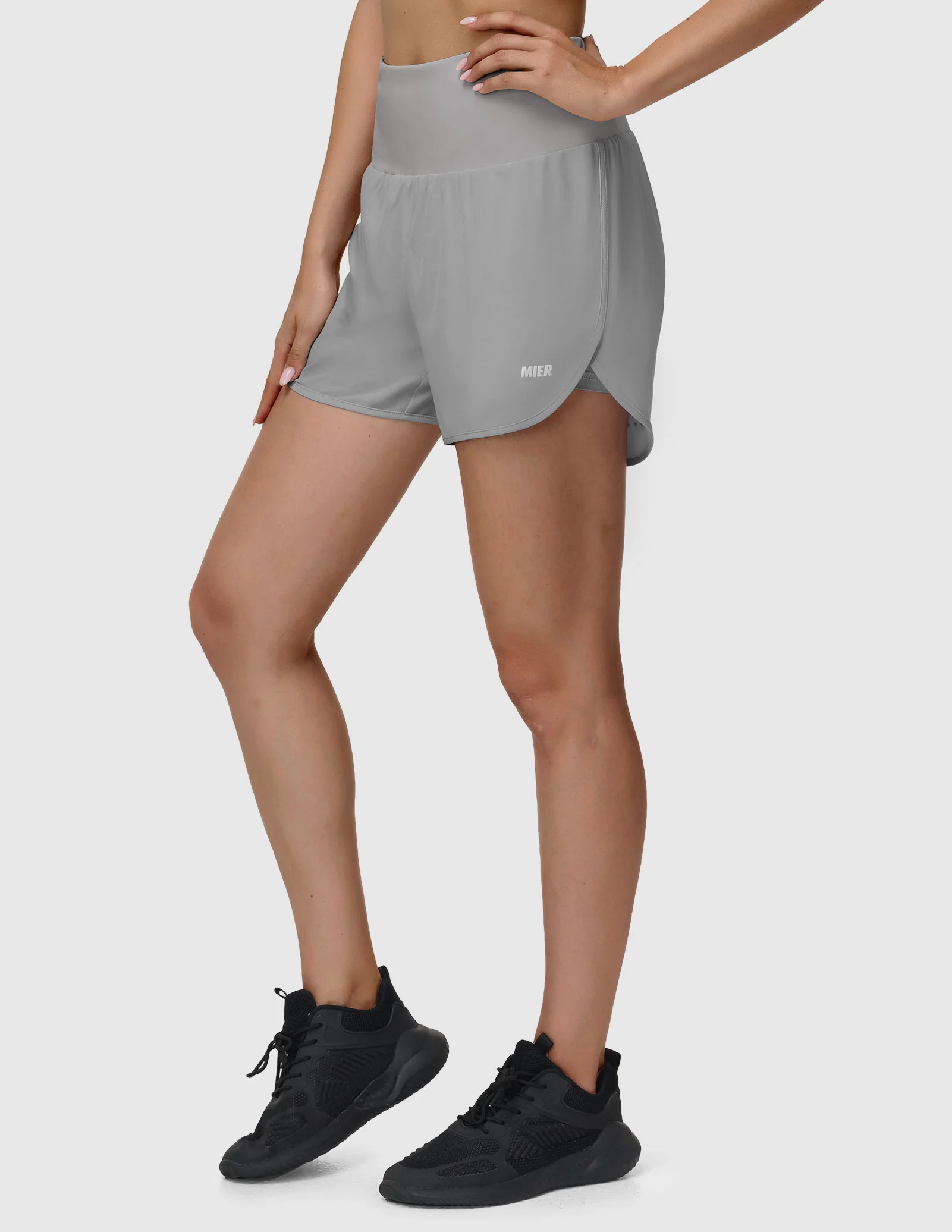 Women’s PaceLite 2-in-1 Running Shorts with Back Zipper Pockets 3" - Image 14