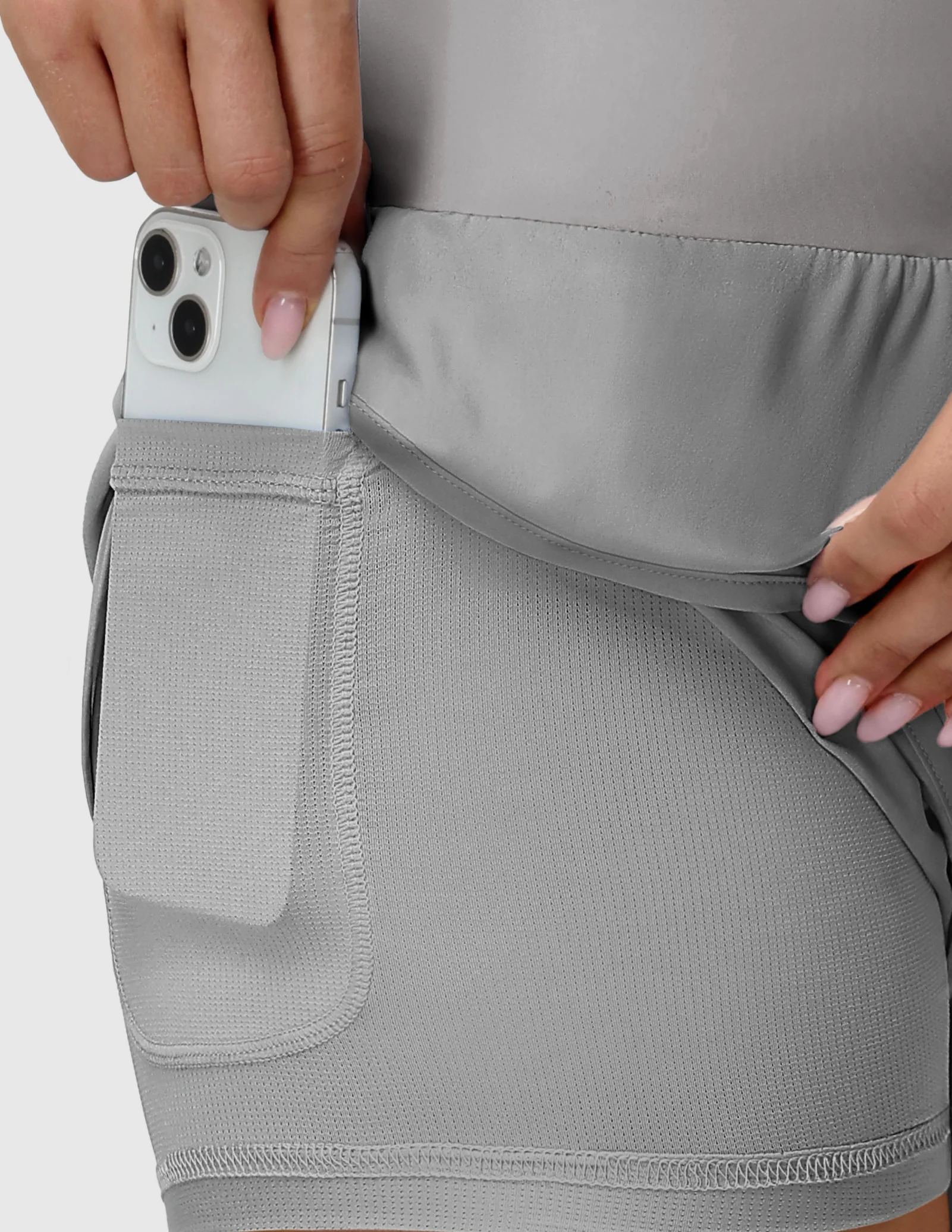 Women’s PaceLite 2-in-1 Running Shorts with Back Zipper Pockets 3" - Image 17