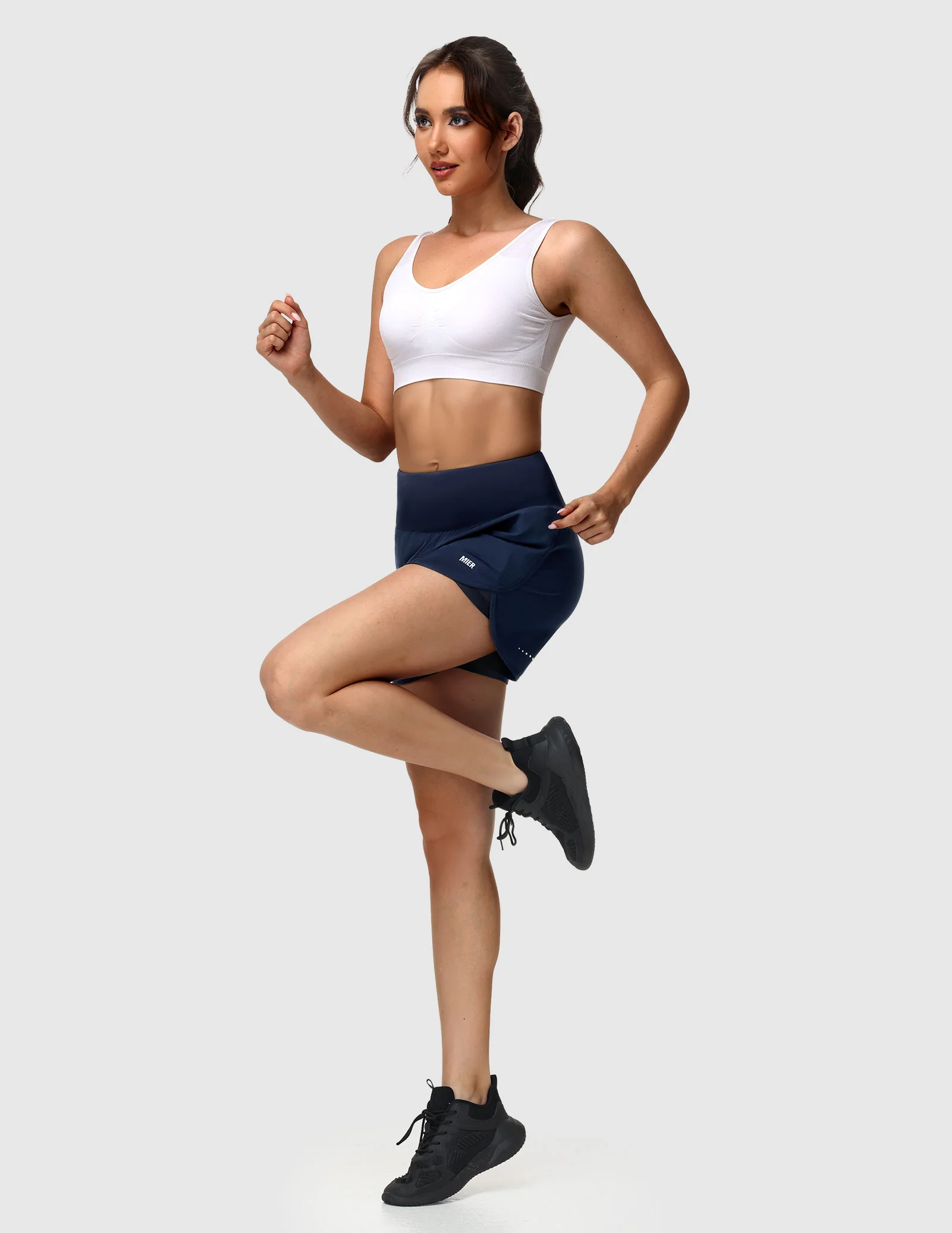 Women’s PaceLite 2-in-1 Running Shorts with Back Zipper Pockets 3" - Image 22