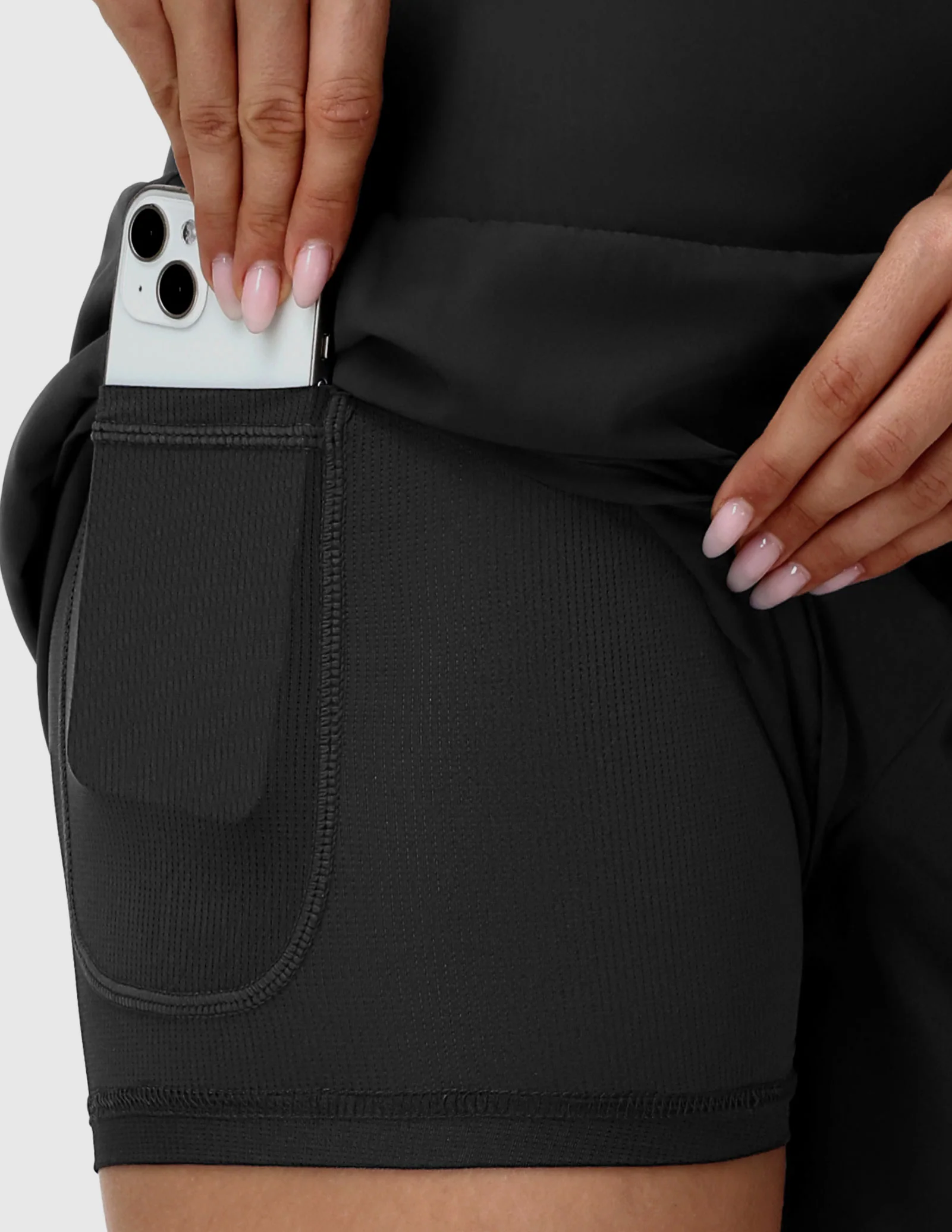 Women’s PaceLite 2-in-1 Running Shorts with Back Zipper Pockets 3" - Image 35
