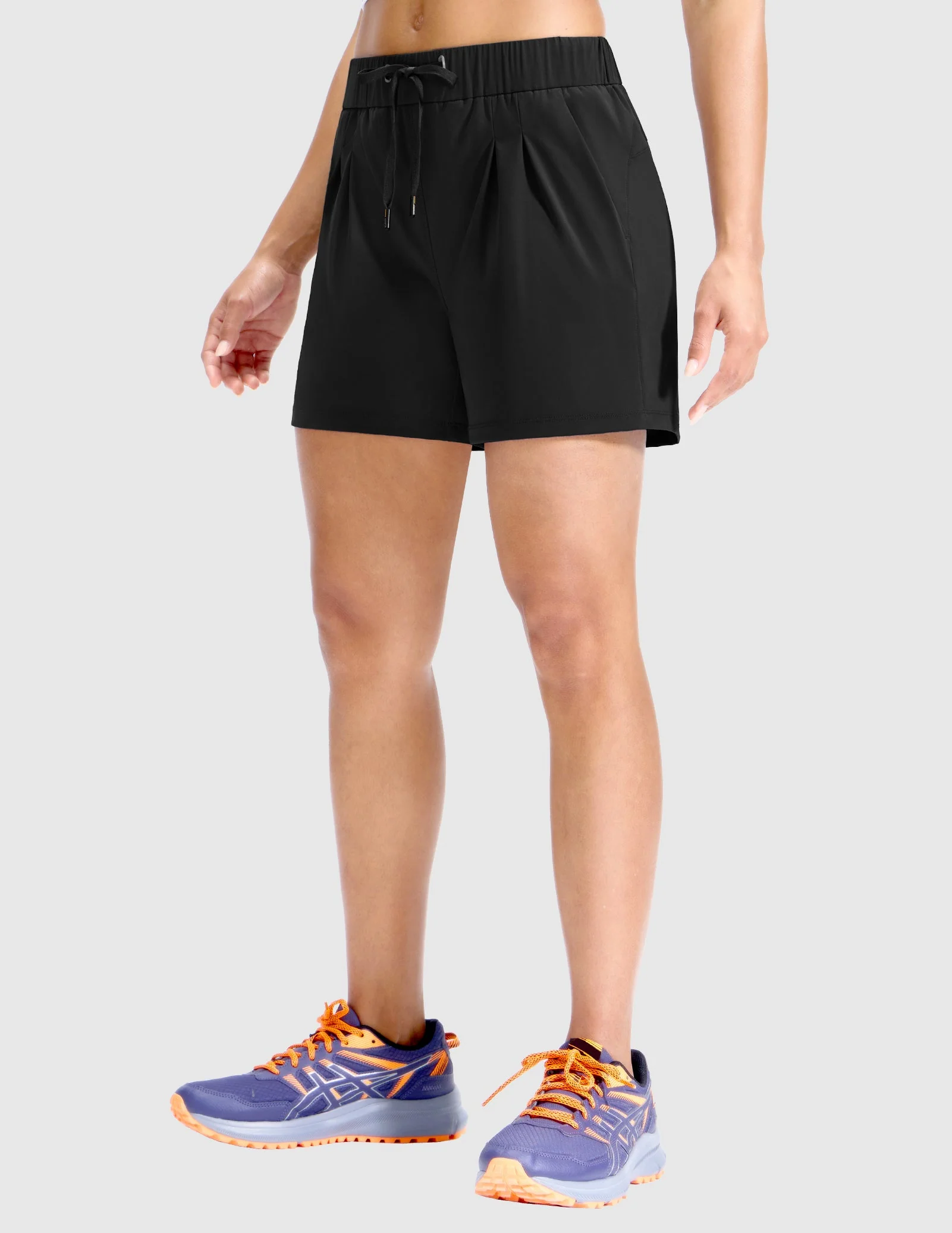 Women's 4" Athletic Nylon Workout Shorts - Image 13