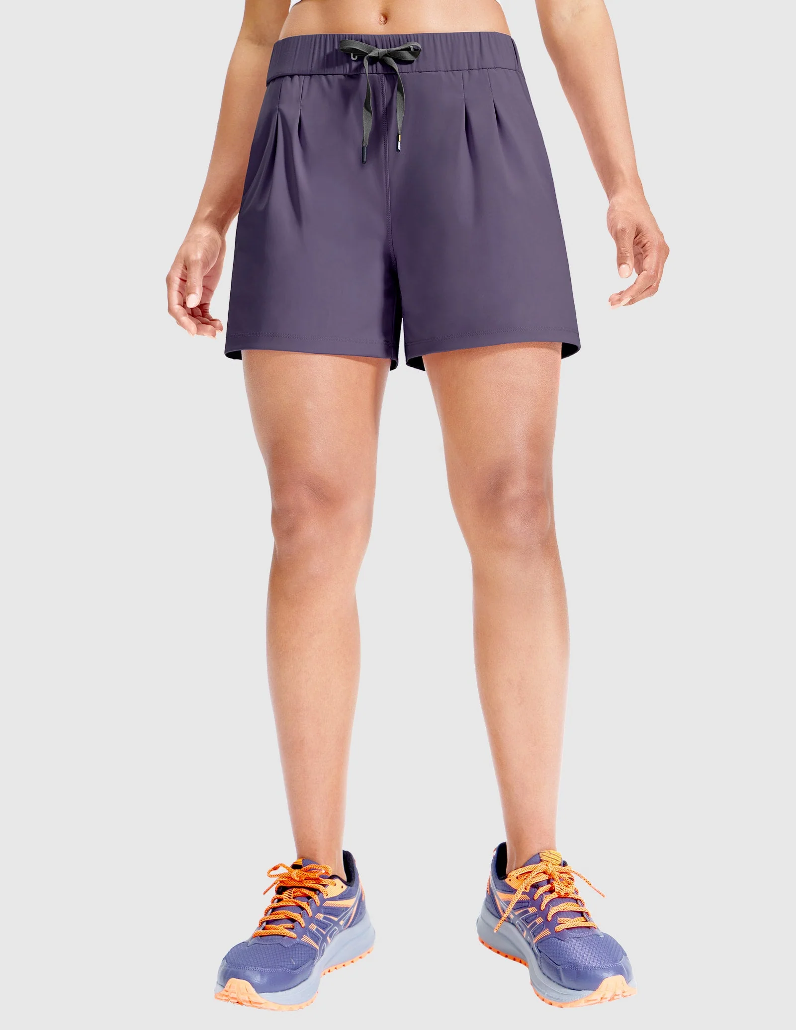 Women's 4" Athletic Nylon Workout Shorts - Image 18