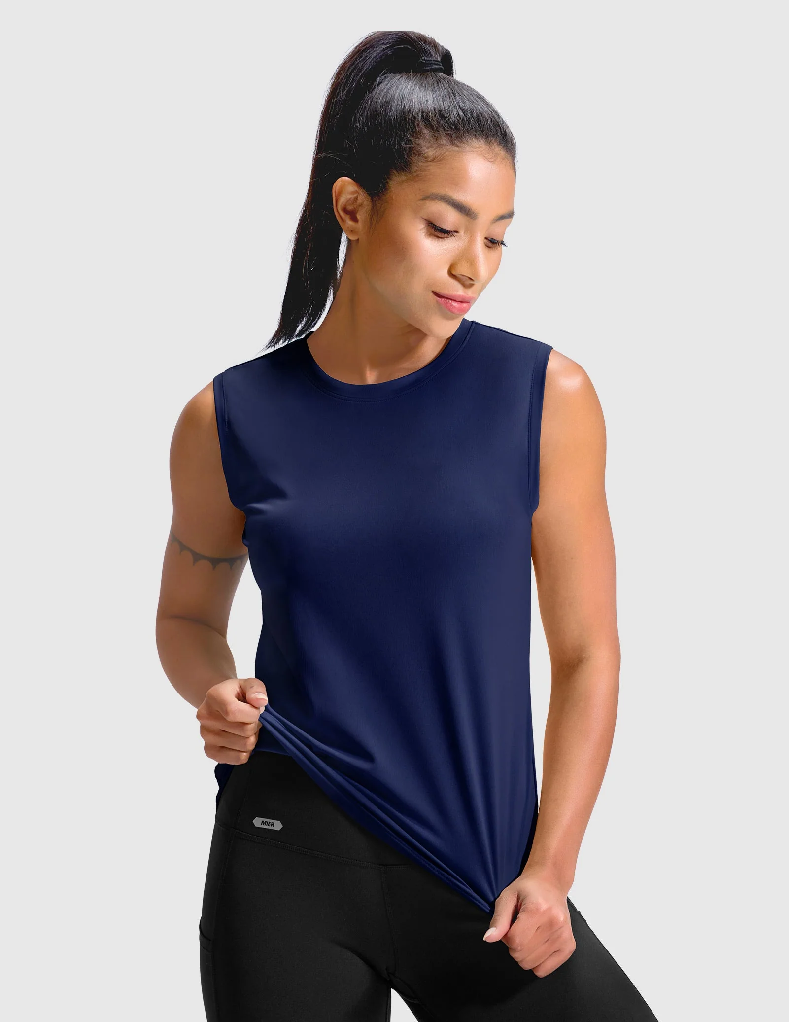 Women's BreezeRun Sleeveless Tee Shirt - Image 12