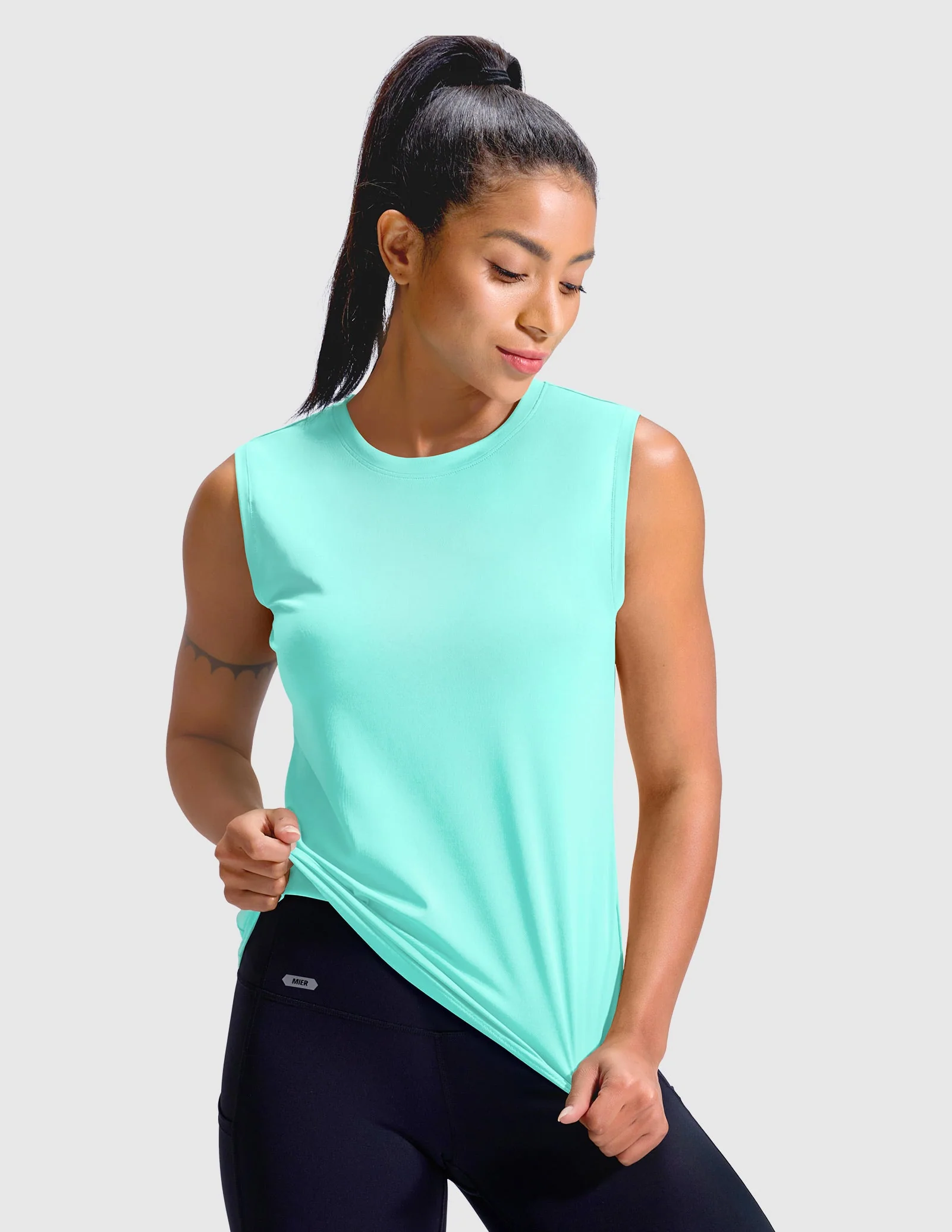 Women's BreezeRun Sleeveless Tee Shirt - Image 19