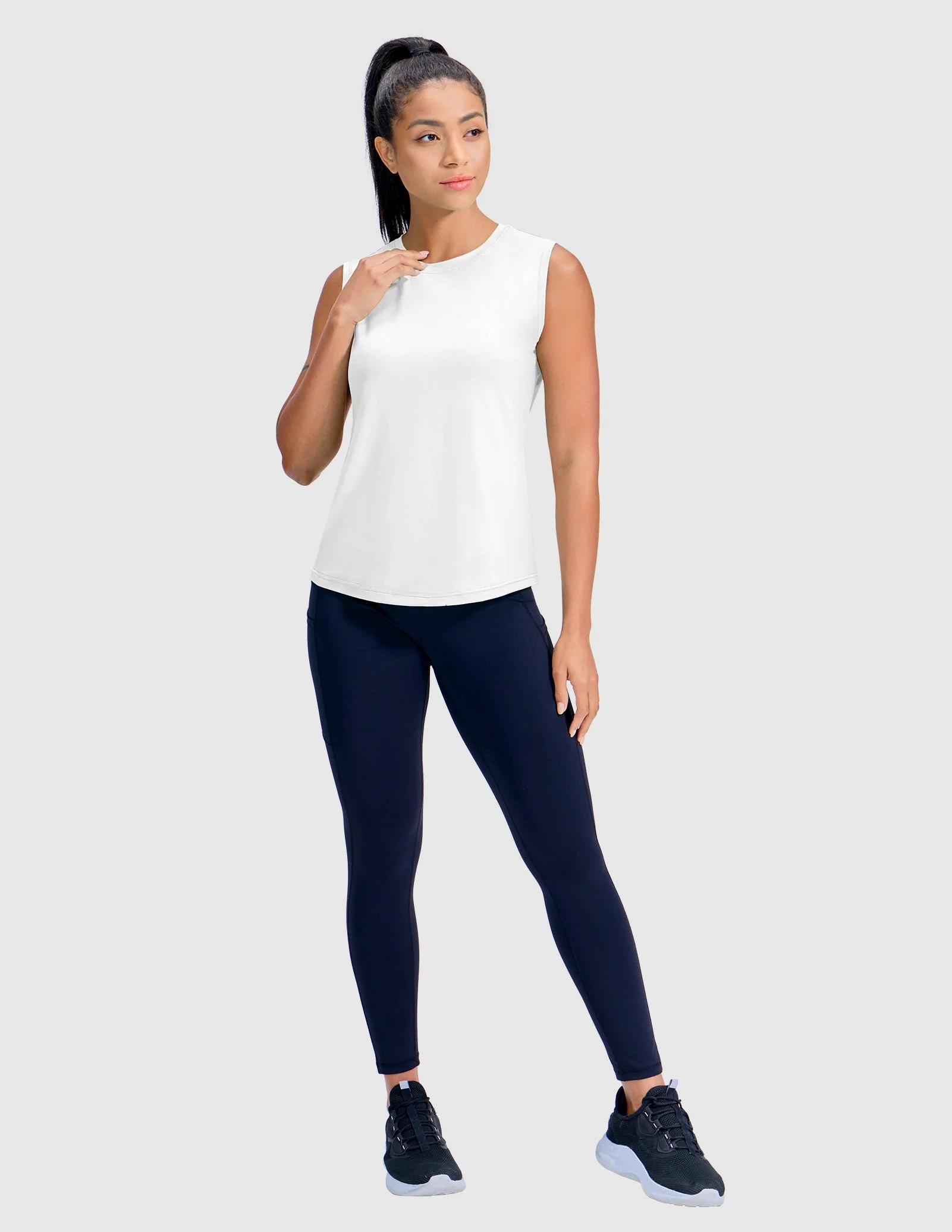 Women's BreezeRun Sleeveless Tee Shirt - Image 5