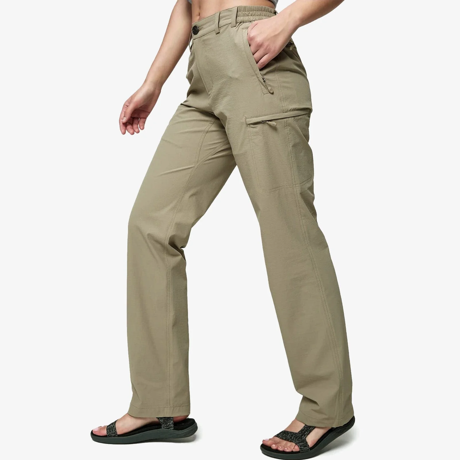 Women's Quick Dry Cargo Pants Lightweight Hiking Pants - Image 11