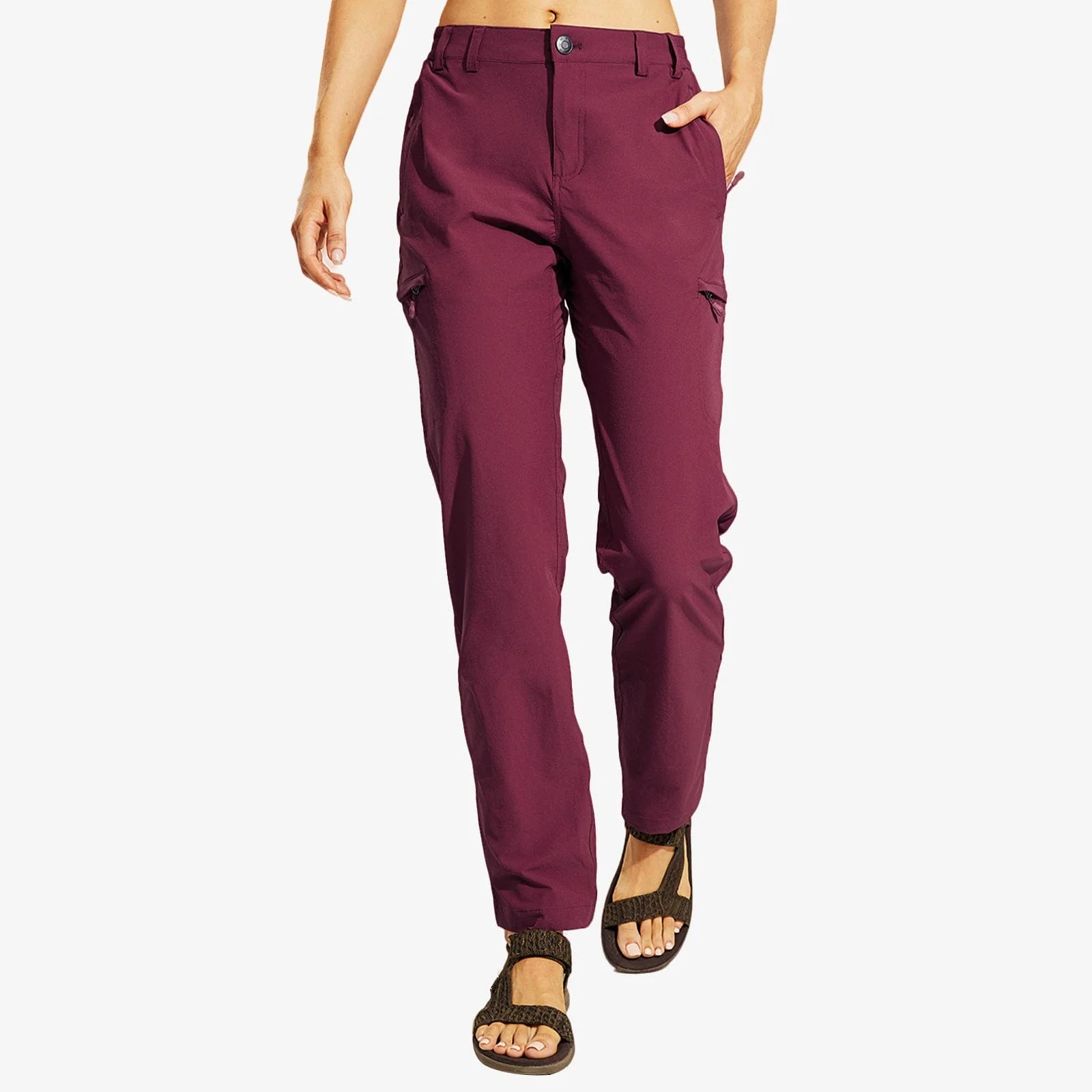 Women's Quick Dry Cargo Pants Lightweight Hiking Pants - Image 15