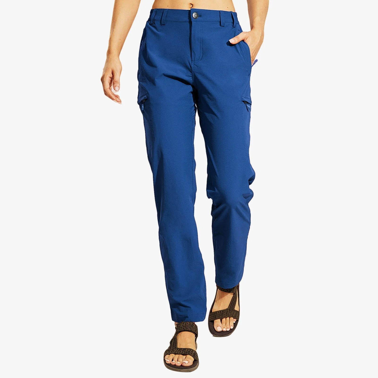Women's Quick Dry Cargo Pants Lightweight Hiking Pants - Image 16