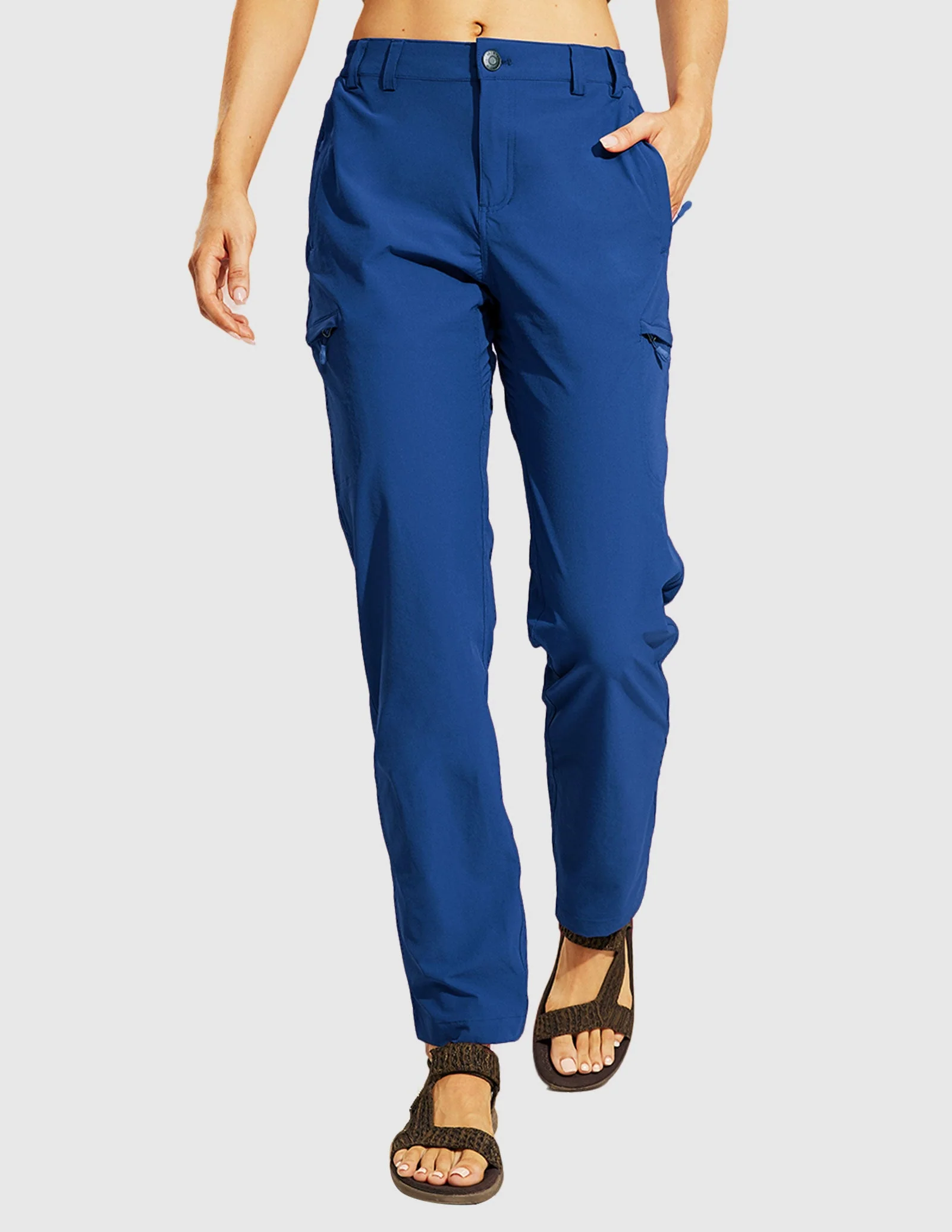 Women's Quick Dry Cargo Pants Lightweight Hiking Pants - Image 22