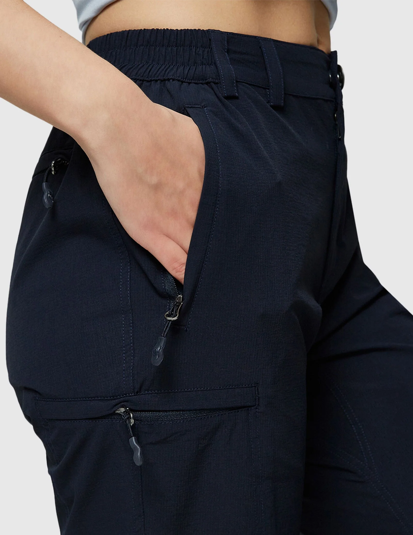Women's Quick Dry Cargo Pants Lightweight Hiking Pants - Image 25