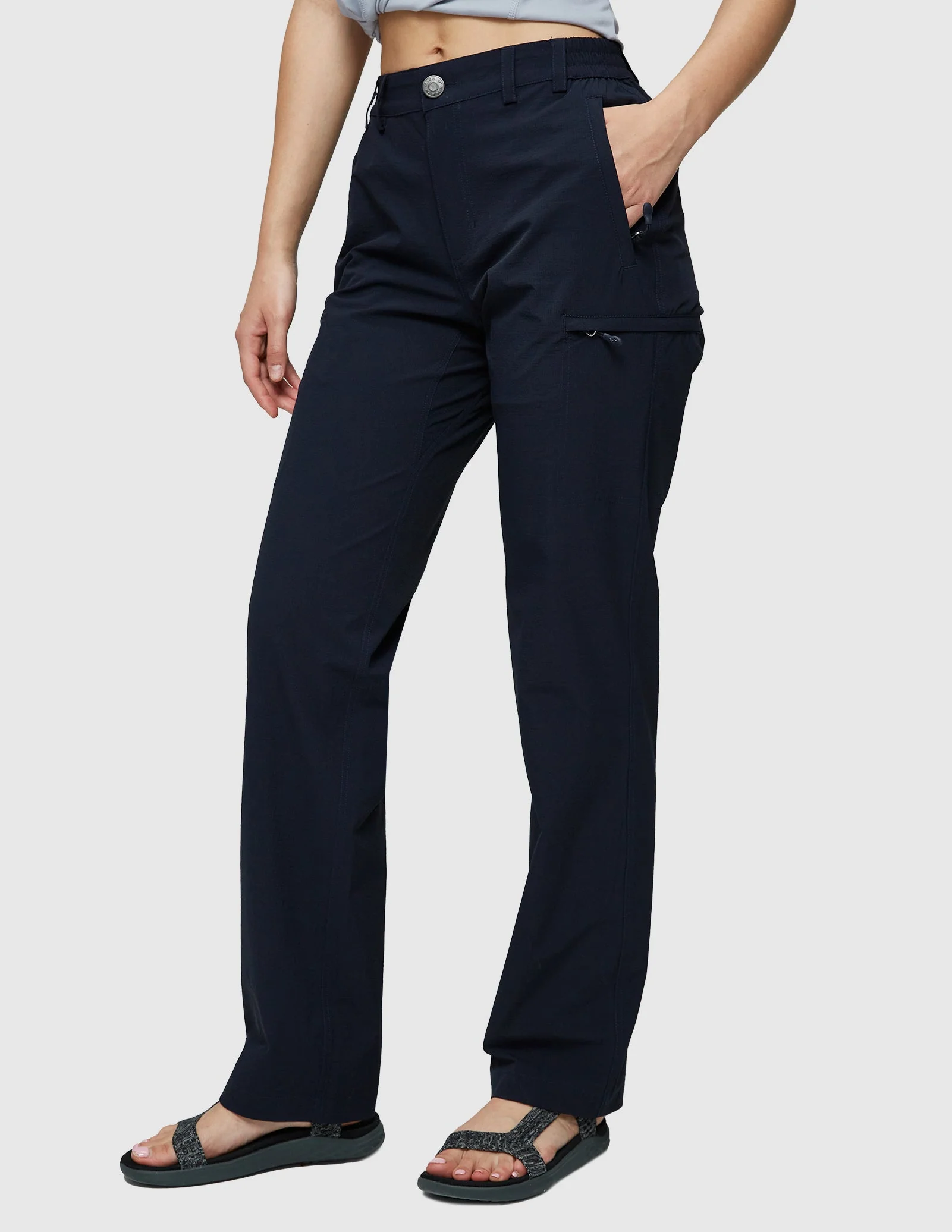 Women's Quick Dry Cargo Pants Lightweight Hiking Pants - Image 27