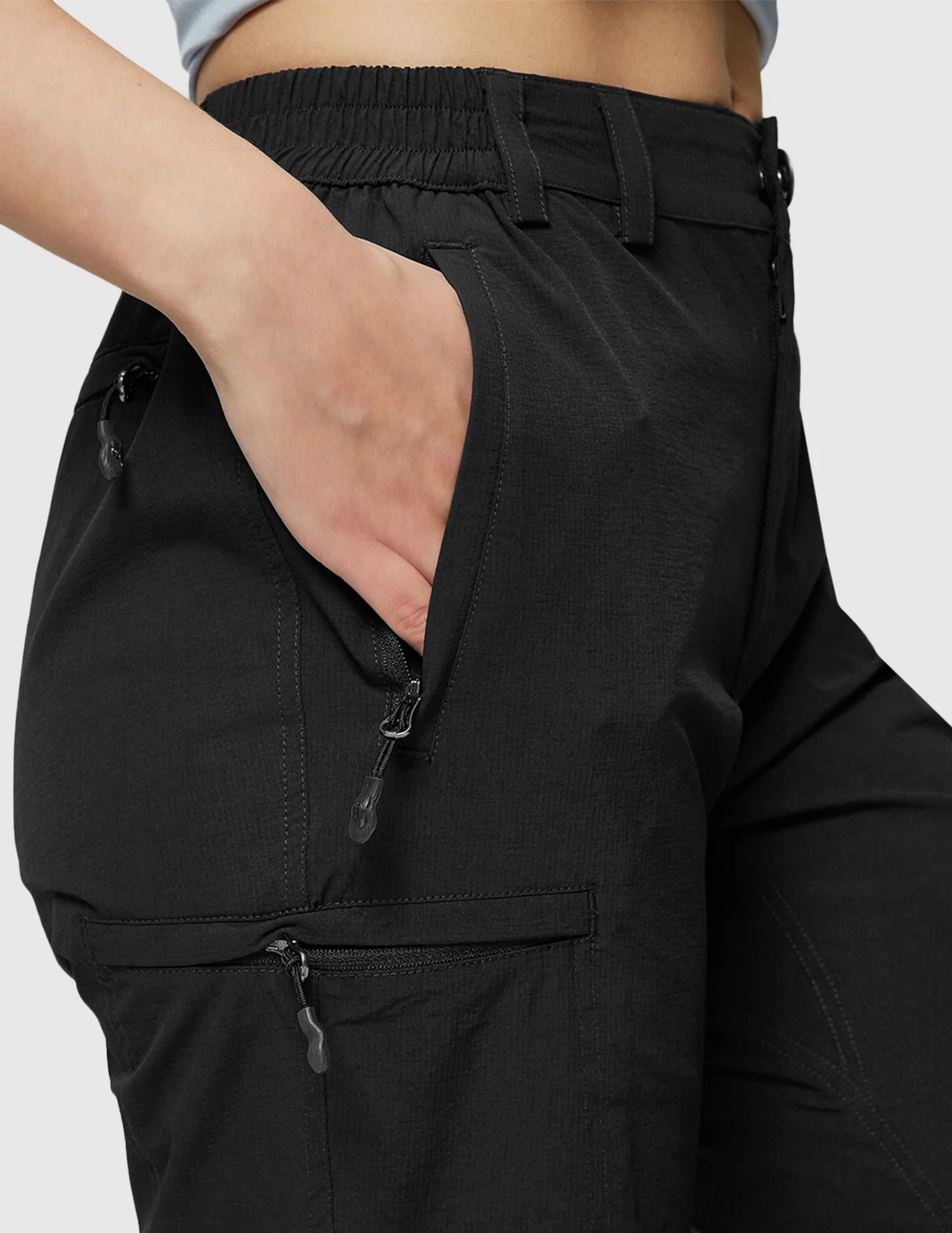 Women's Quick Dry Cargo Pants Lightweight Hiking Pants - Image 32