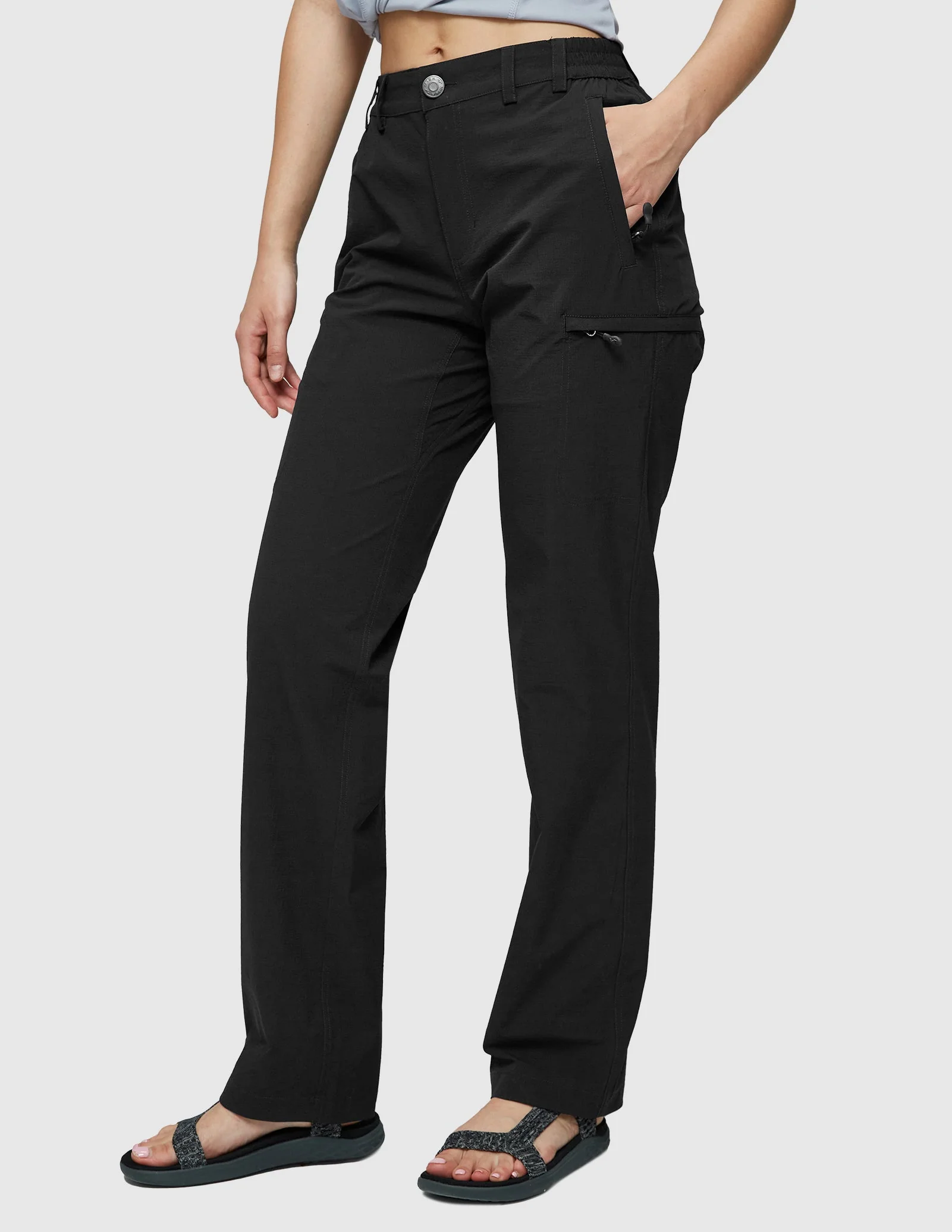 Women's Quick Dry Cargo Pants Lightweight Hiking Pants - Image 34