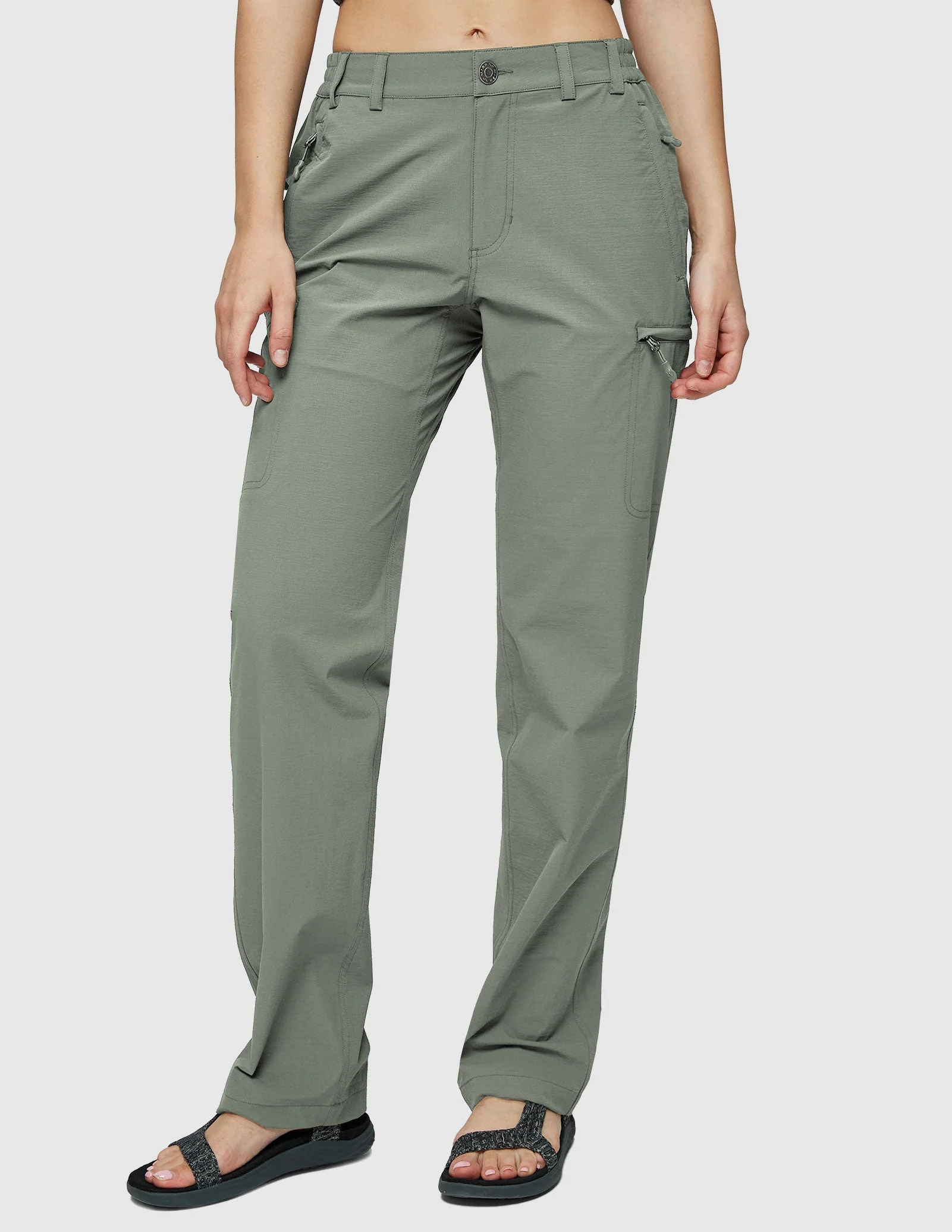 Women's Quick Dry Cargo Pants Lightweight Hiking Pants - Image 40
