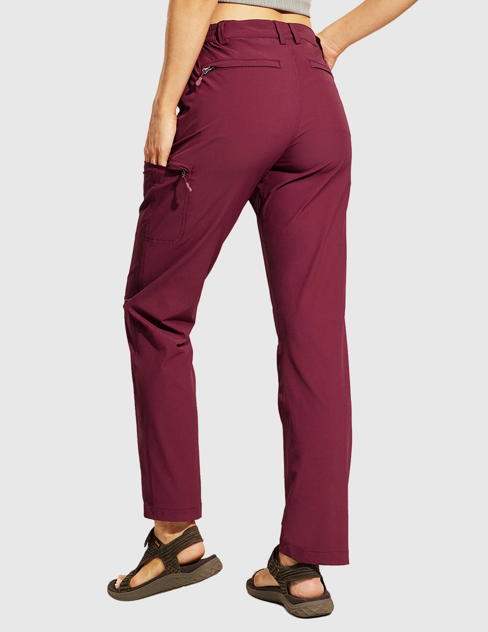 Women's Quick Dry Cargo Pants Lightweight Hiking Pants - Image 41