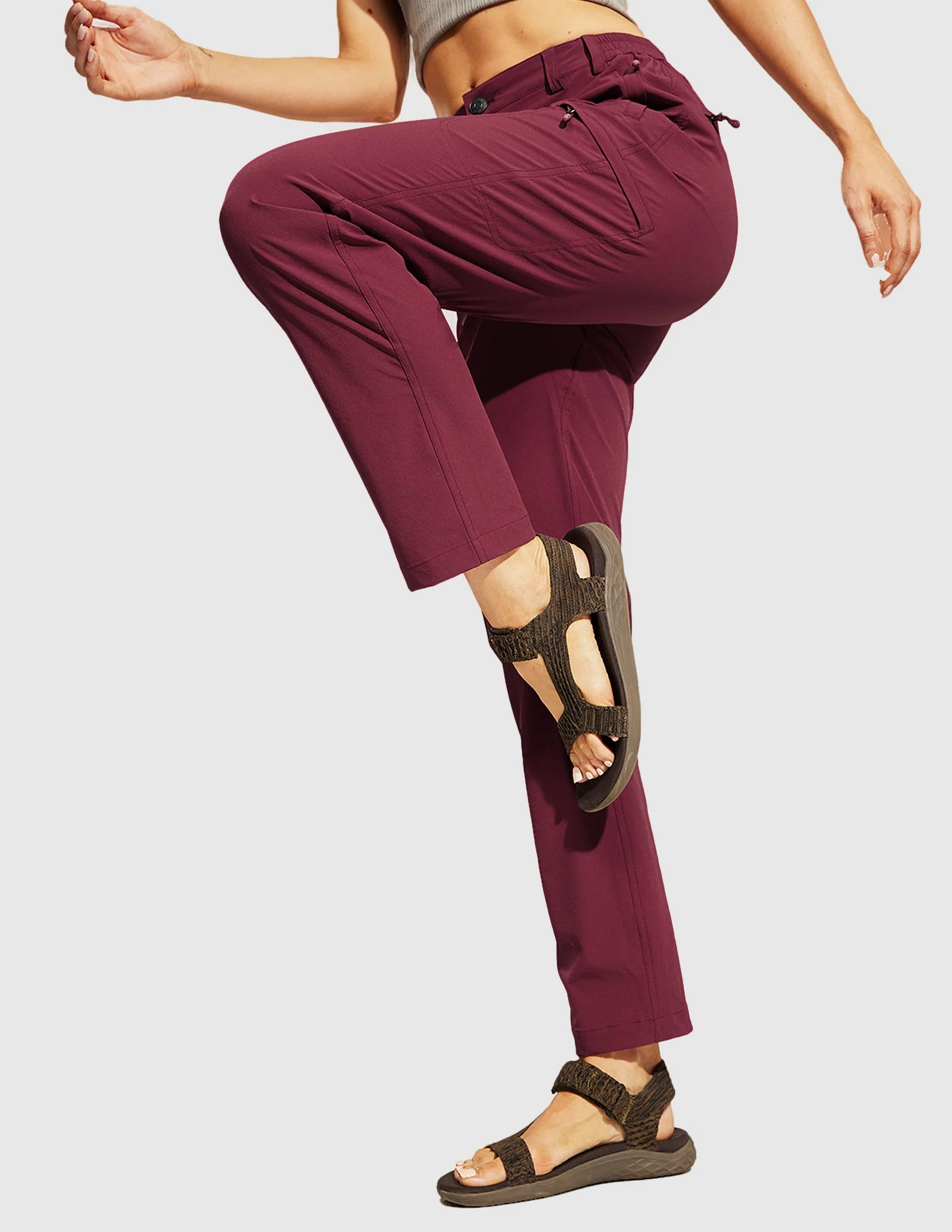 Women's Quick Dry Cargo Pants Lightweight Hiking Pants - Image 42