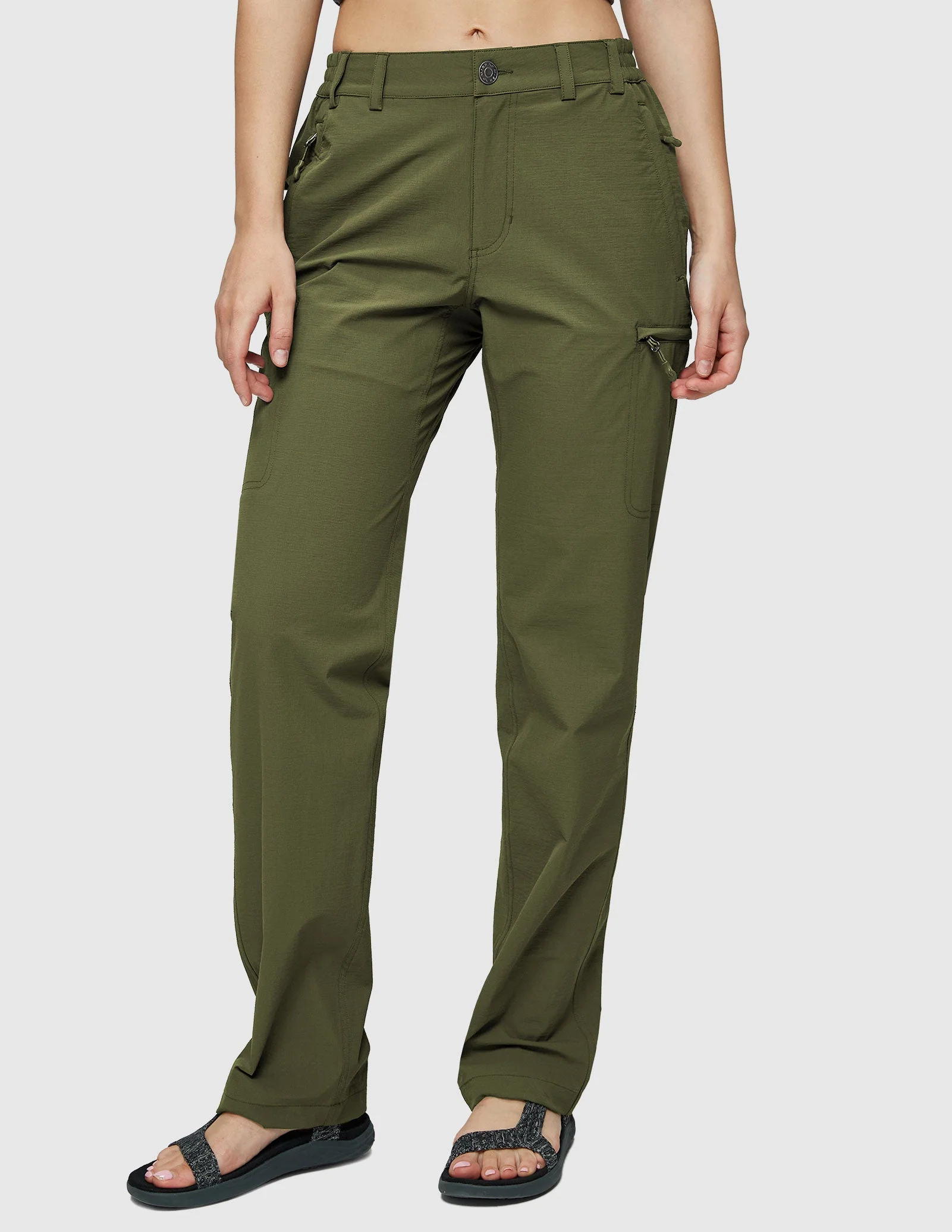 Women's Quick Dry Cargo Pants Lightweight Hiking Pants - Image 50