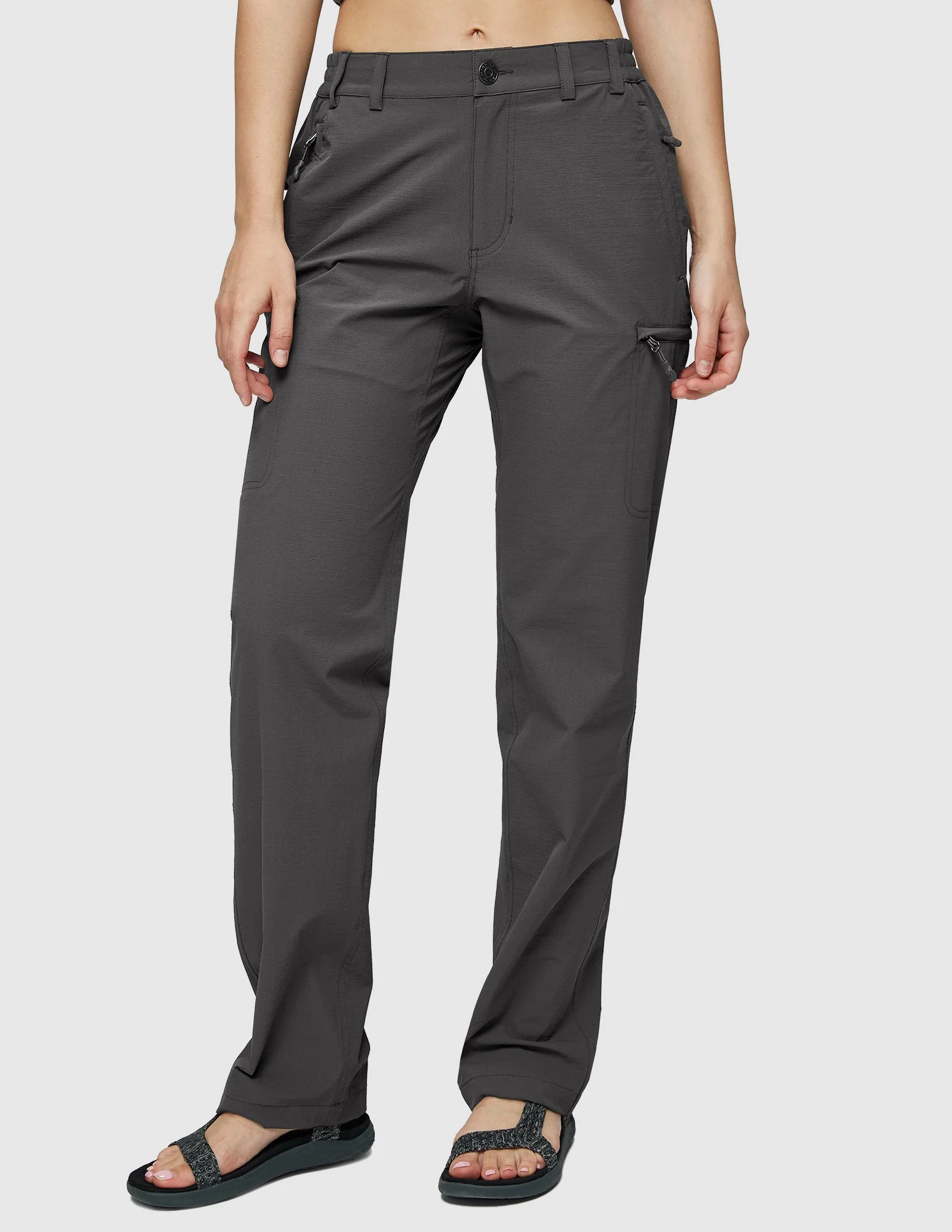 Women's Quick Dry Cargo Pants Lightweight Hiking Pants - Image 62