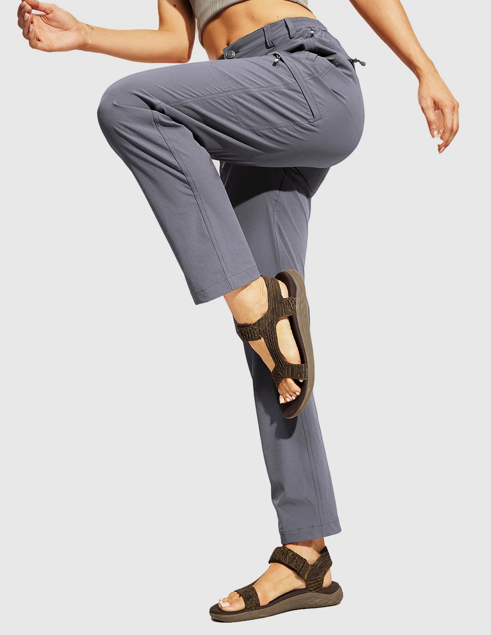 Women's Quick Dry Cargo Pants Lightweight Hiking Pants - Image 71