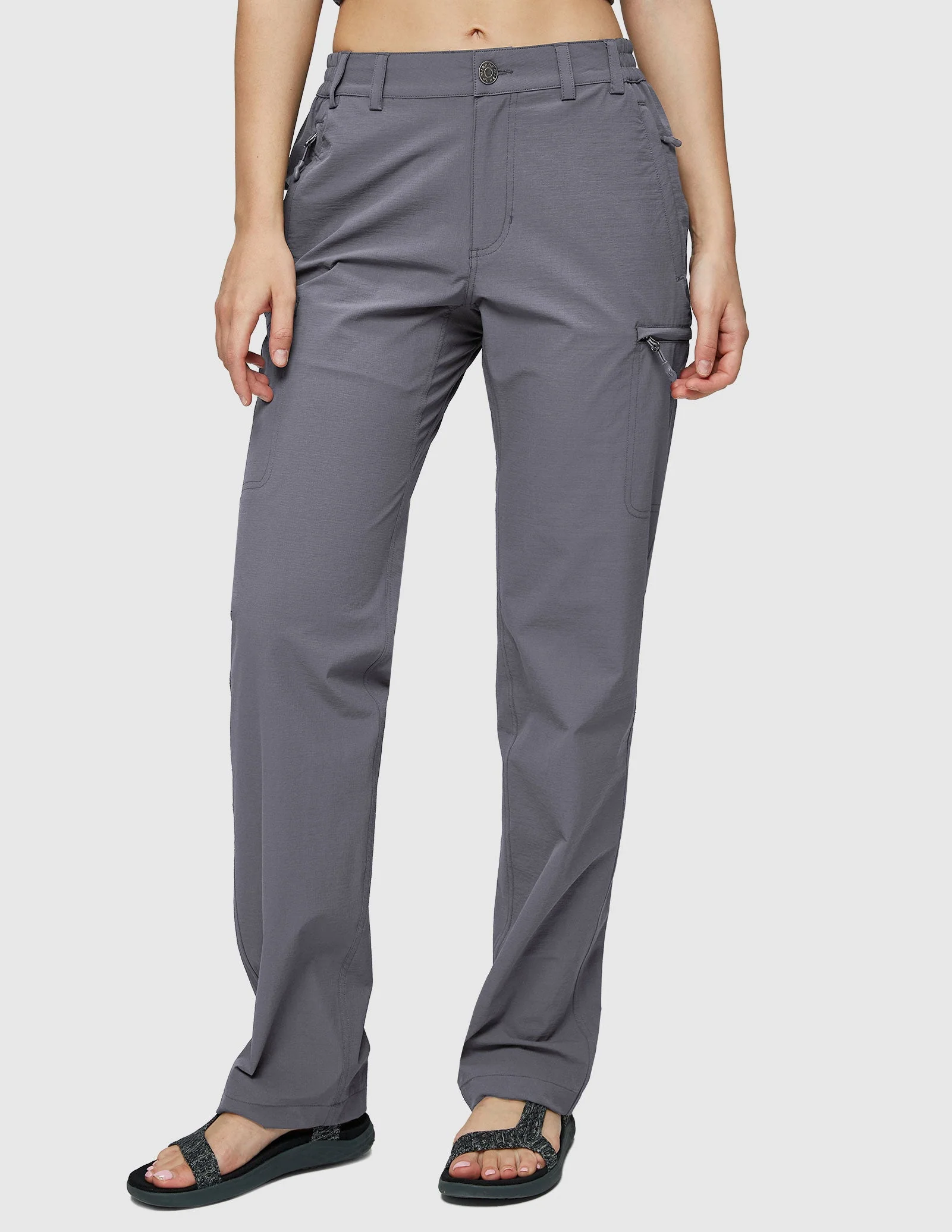 Women's Quick Dry Cargo Pants Lightweight Hiking Pants - Image 75