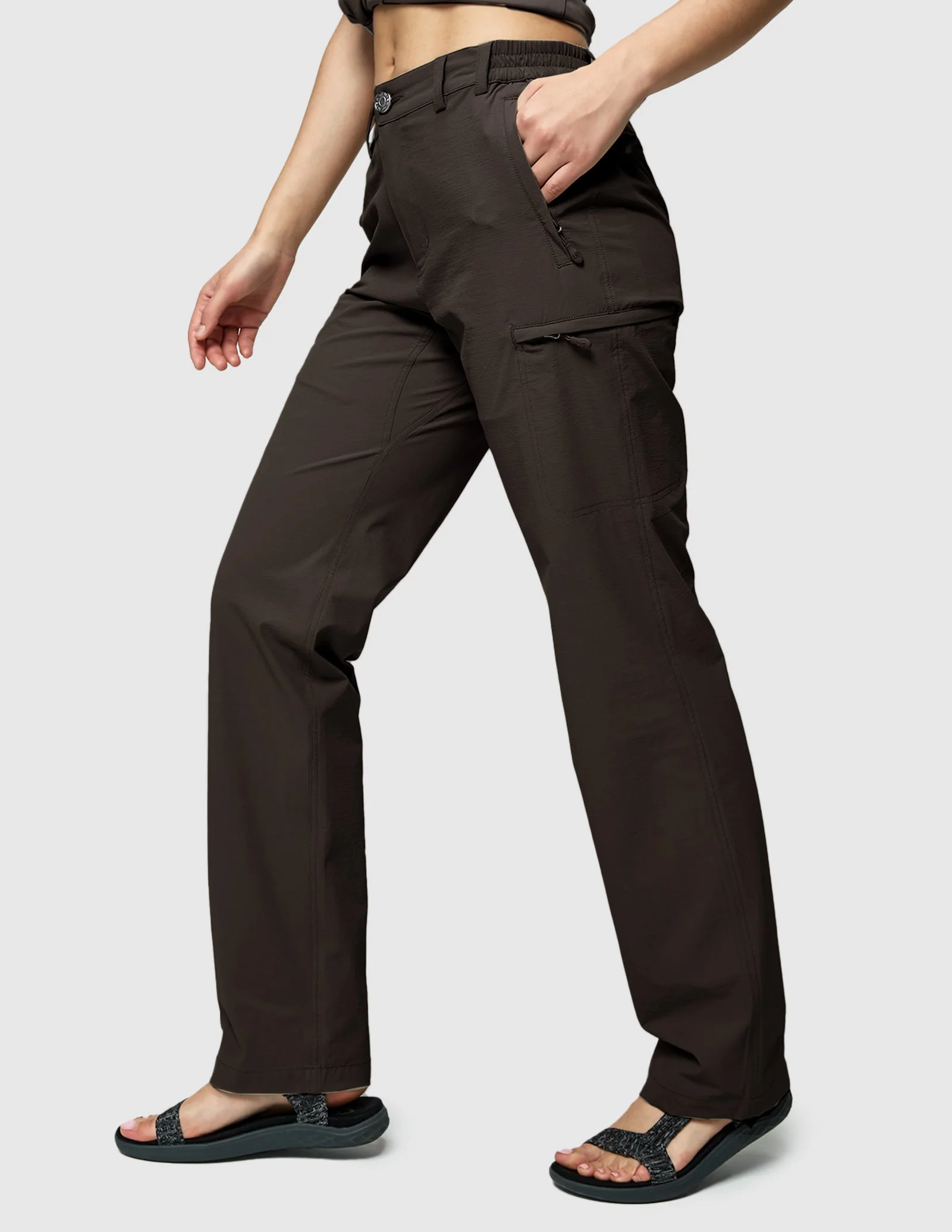 Women's Quick Dry Cargo Pants Lightweight Hiking Pants - Image 80