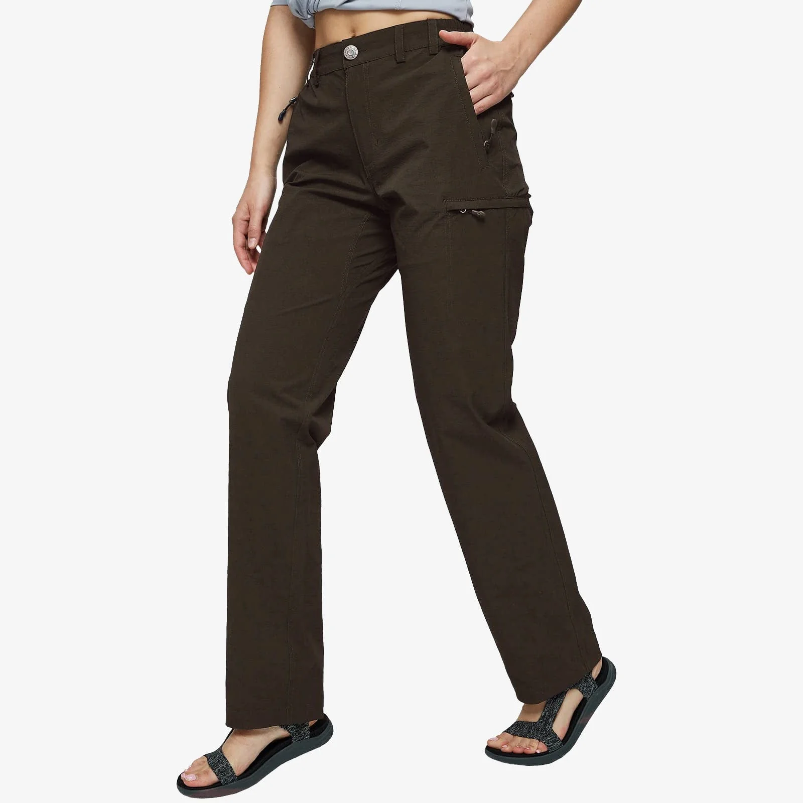 Women's Quick Dry Cargo Pants Lightweight Hiking Pants - Image 9