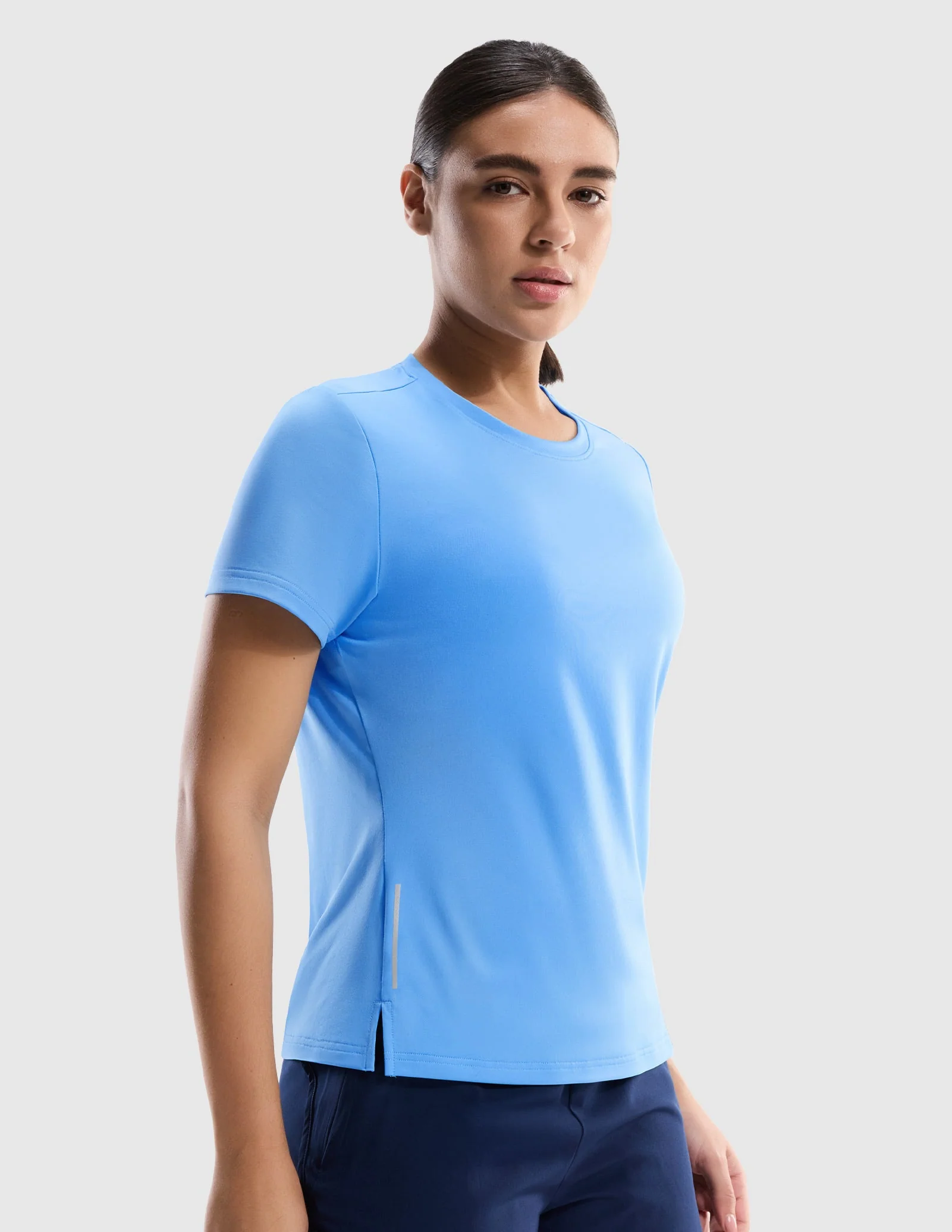 Women’s COOLMAX Running Shirt, Breathable Quick-Dry Athletic Tee - Image 8
