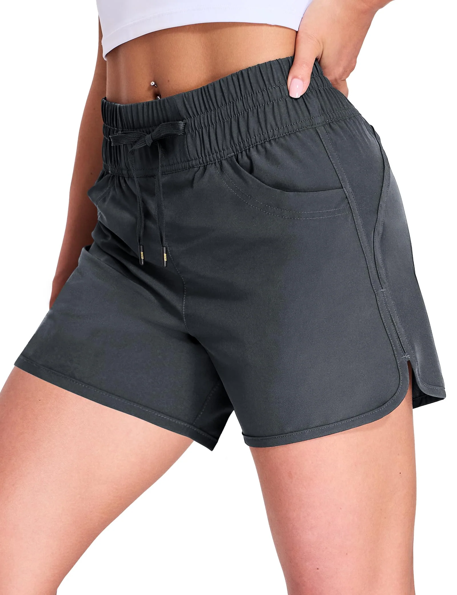 Women's PaceLite Split Shorts 4" - Image 13
