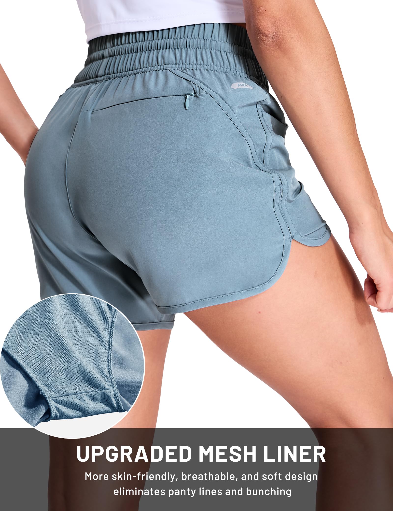Women's PaceLite Split Shorts 4" - Image 6