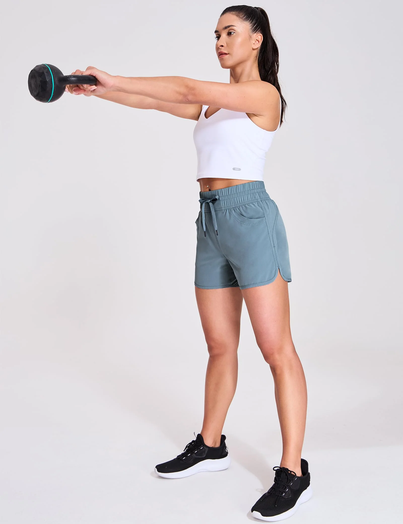 Women's PaceLite Split Shorts 4" - Image 7