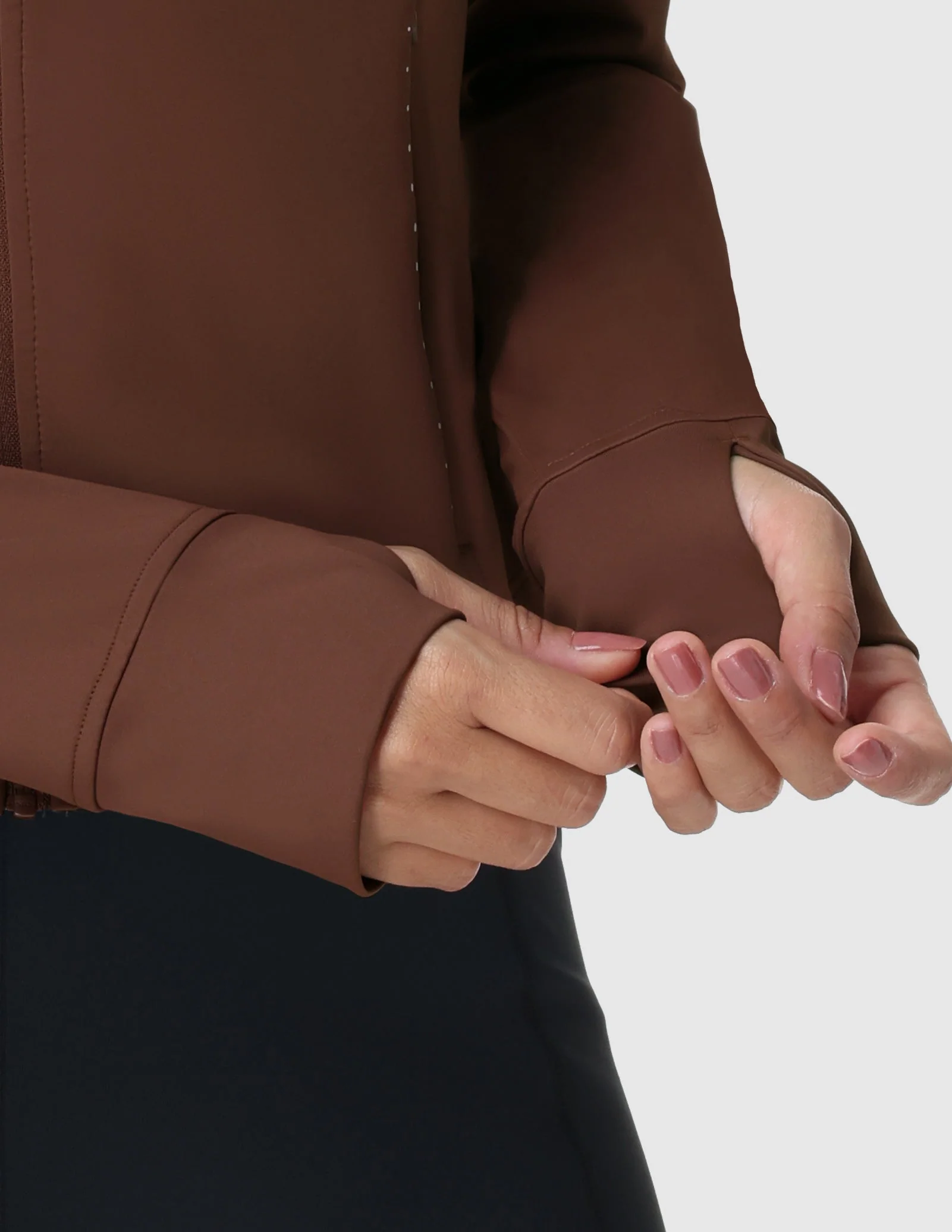 Women's Slim Fit Full Zip Workout Jacket with Zipper Pockets - Image 25