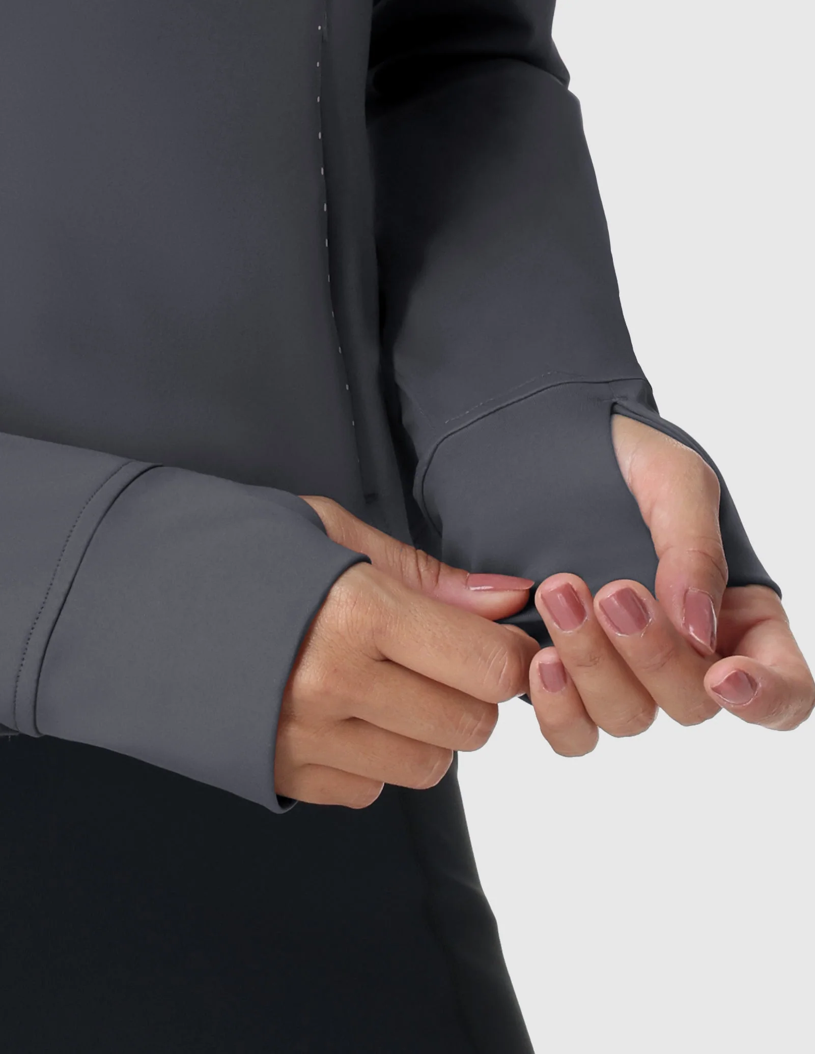 Women's Slim Fit Full Zip Workout Jacket with Zipper Pockets - Image 35