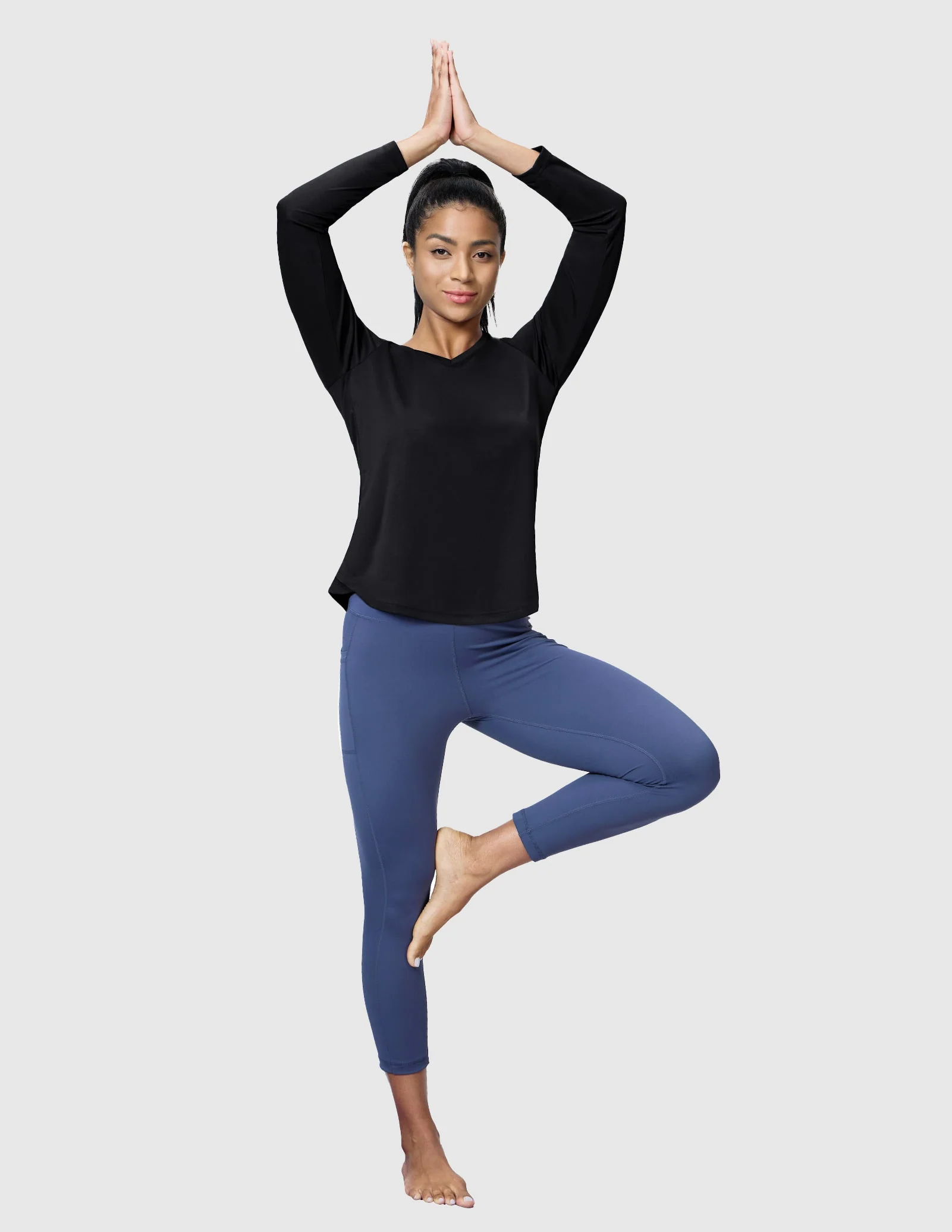 Women's TempoCool V Neck Long Sleeve Tee Shirt - Image 10