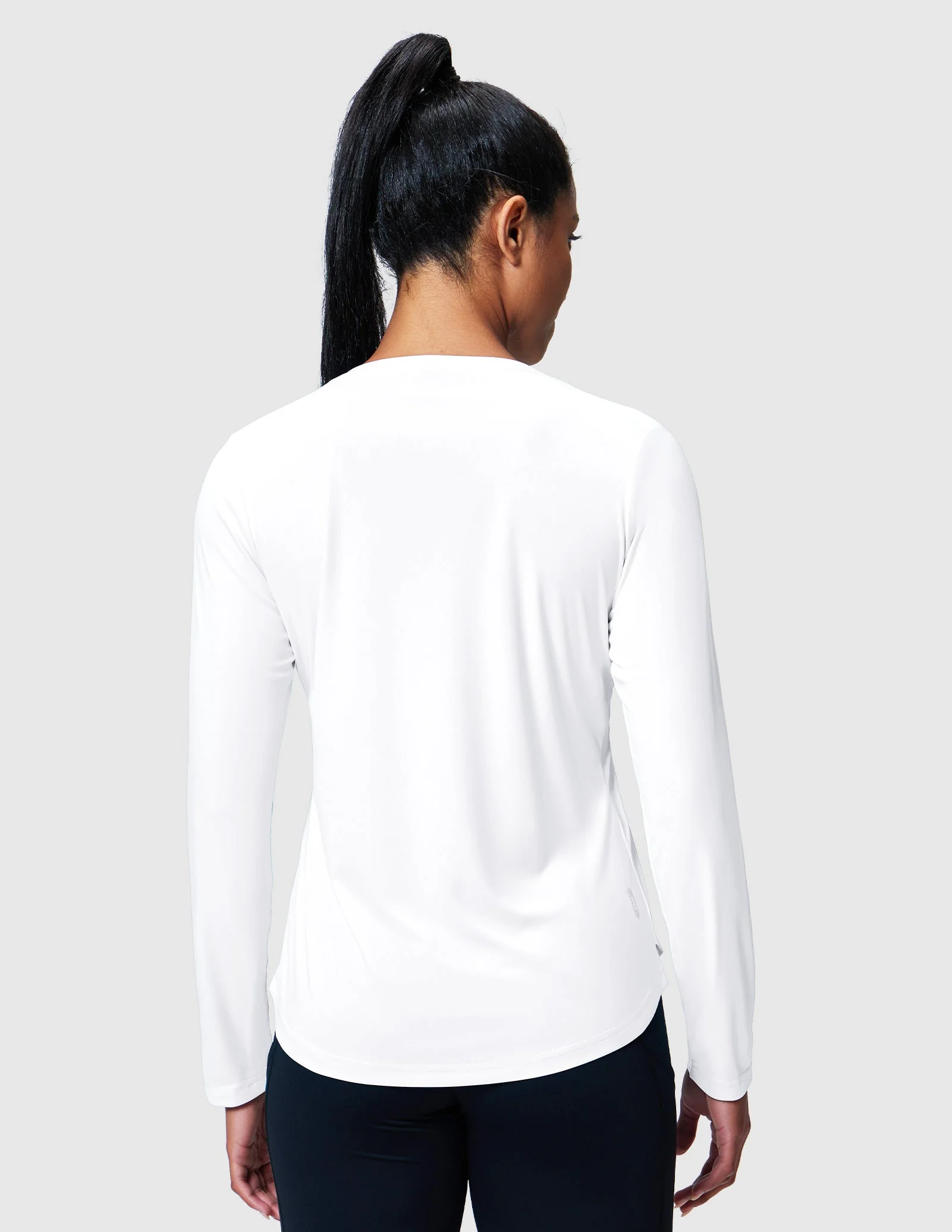 Women's TempoCool V Neck Long Sleeve Tee Shirt - Image 4