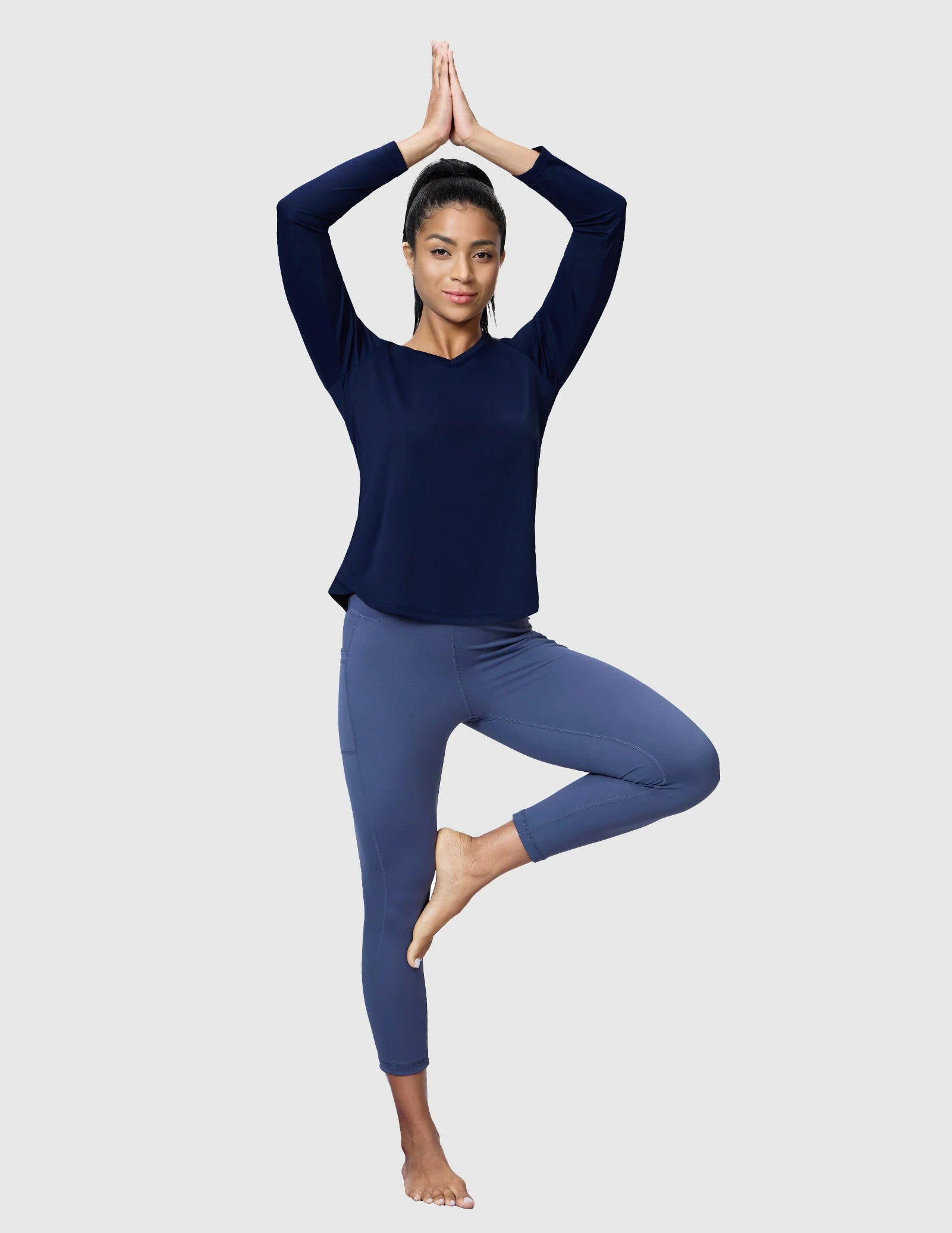 Women's TempoCool V Neck Long Sleeve Tee Shirt - Image 51
