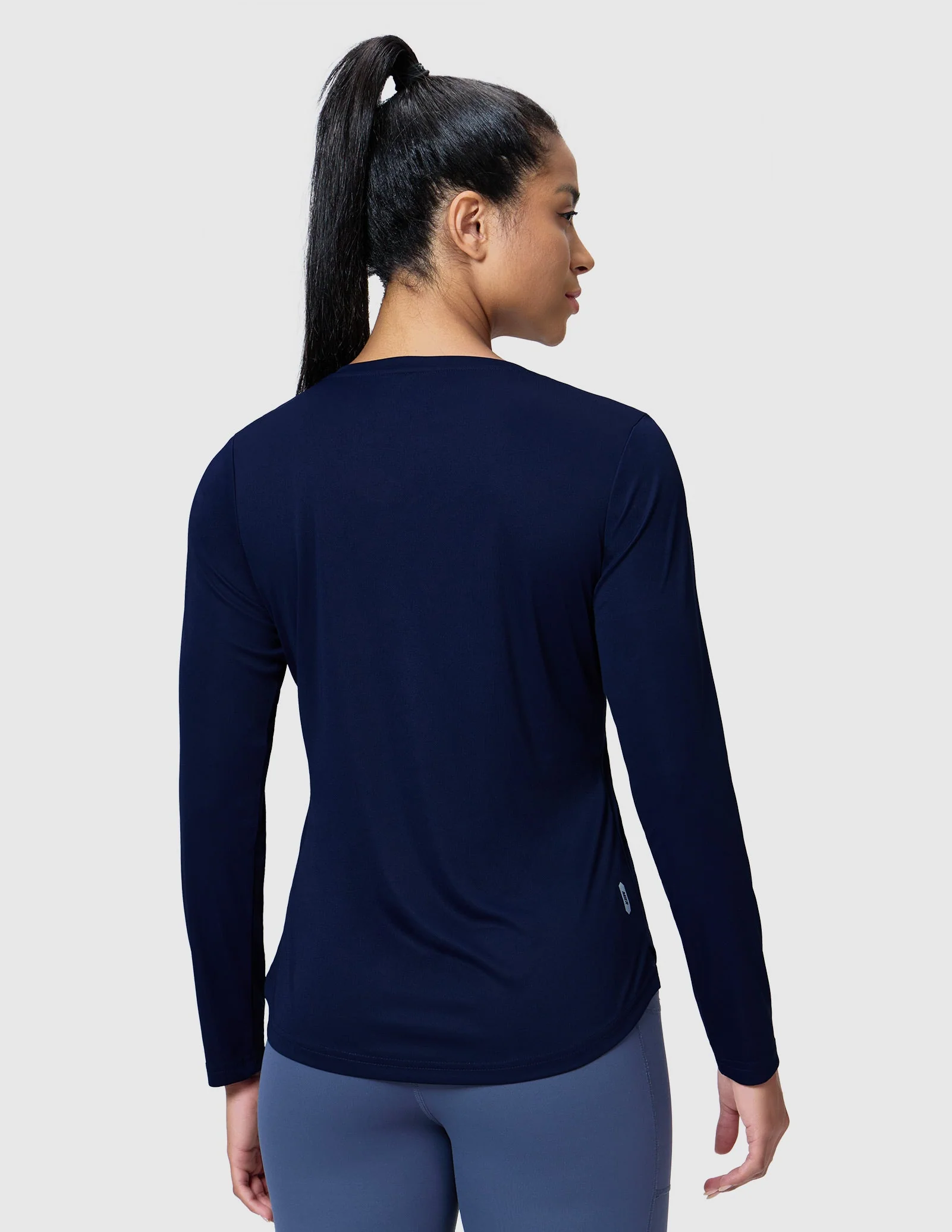 Women's TempoCool V Neck Long Sleeve Tee Shirt - Image 9